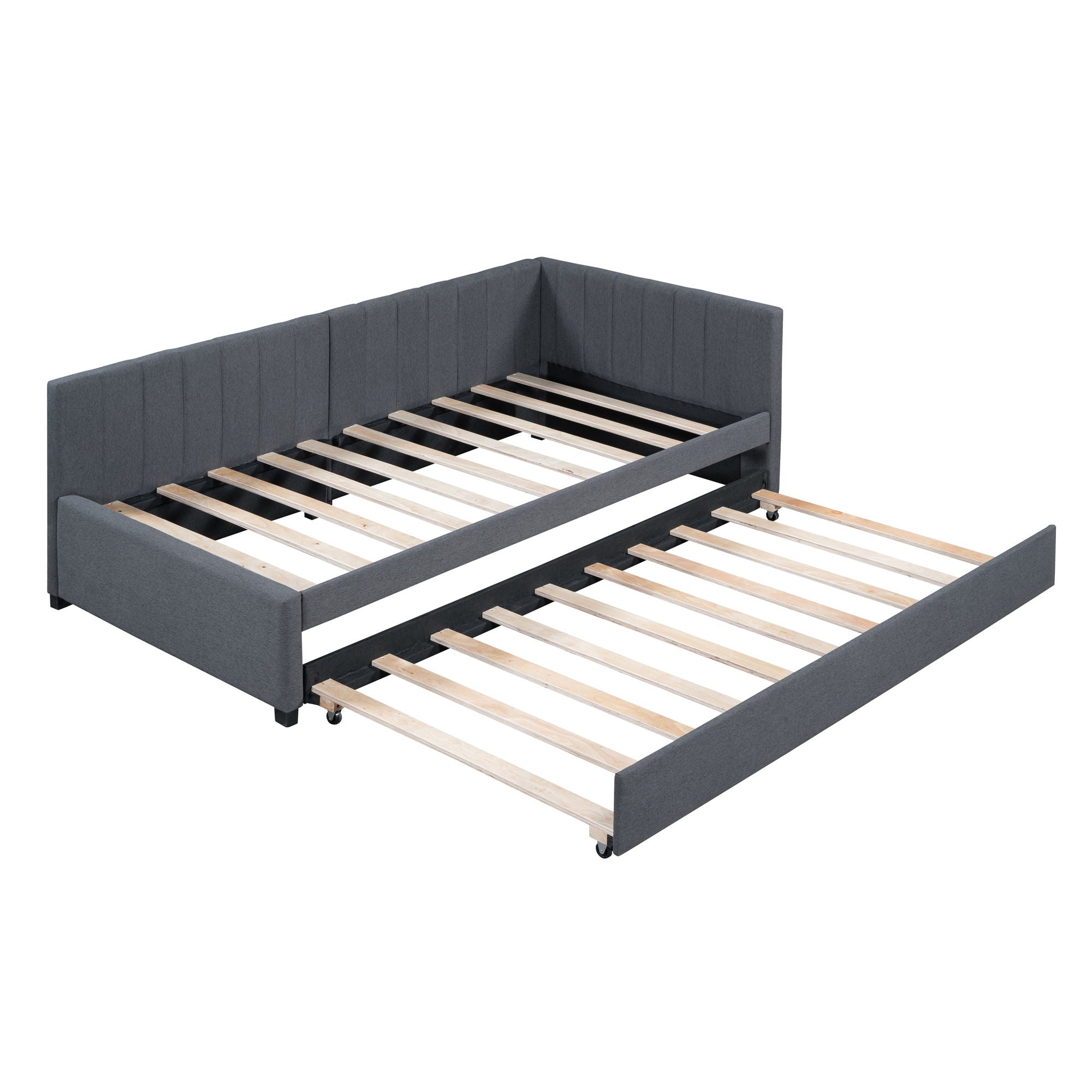 Upholstered Daybed, Sofa Bed Frame, No Box Spring Needed