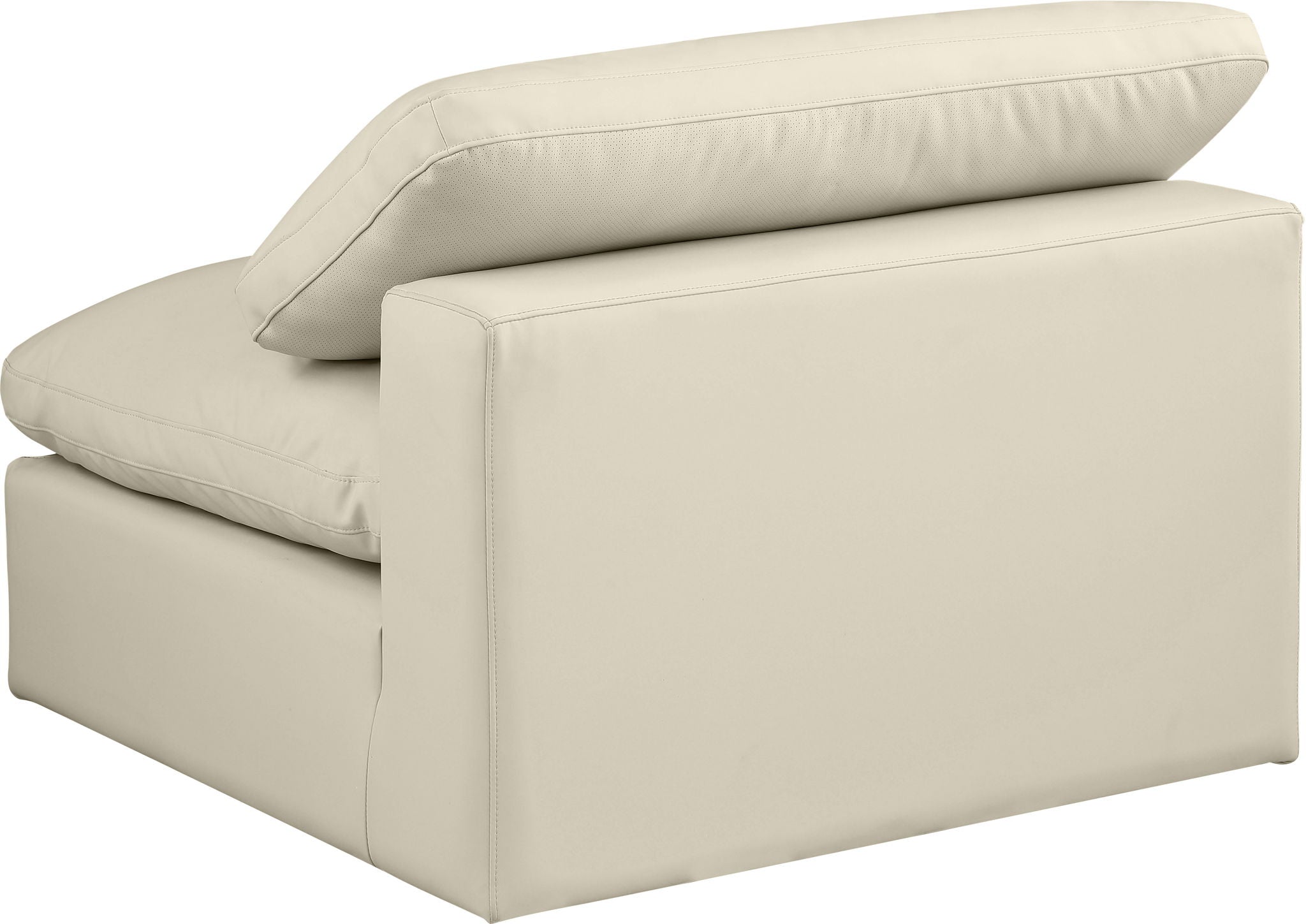 Comfy - Faux Leather Armless Chair