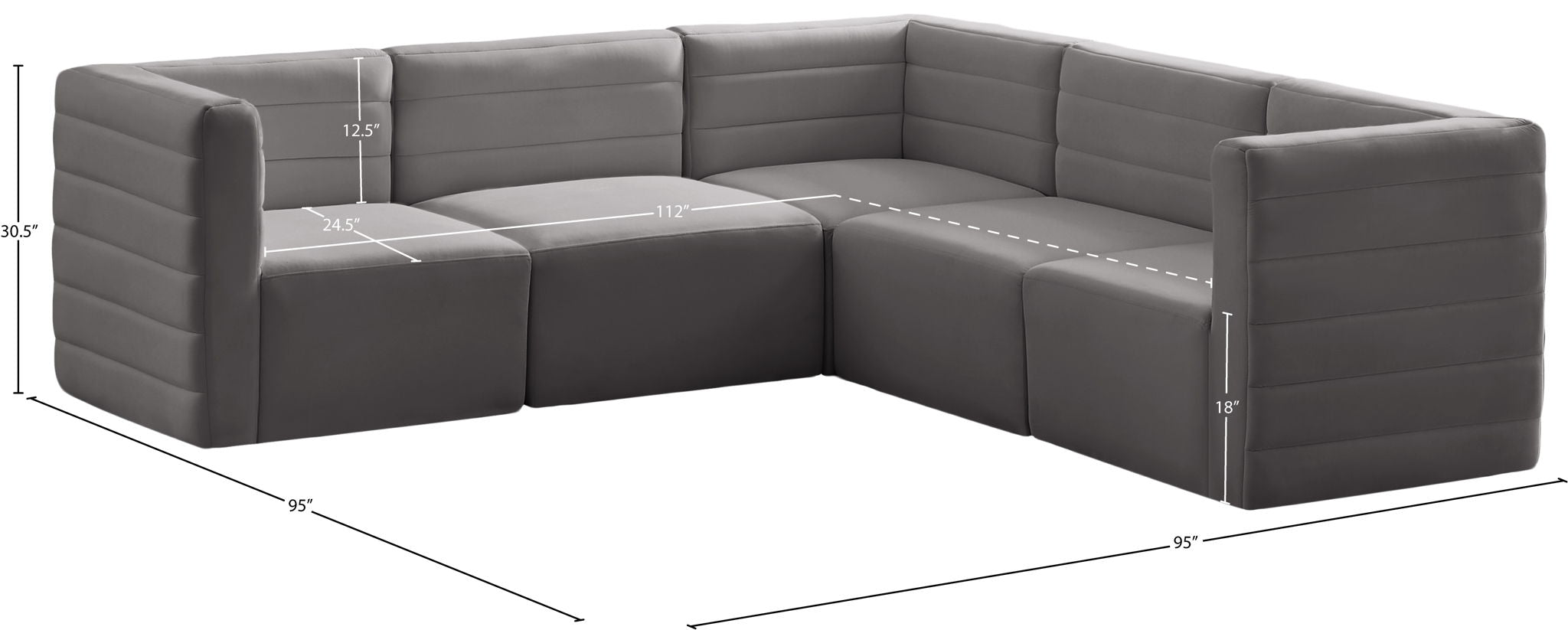 Quincy - 5 Piece Modular Sectional