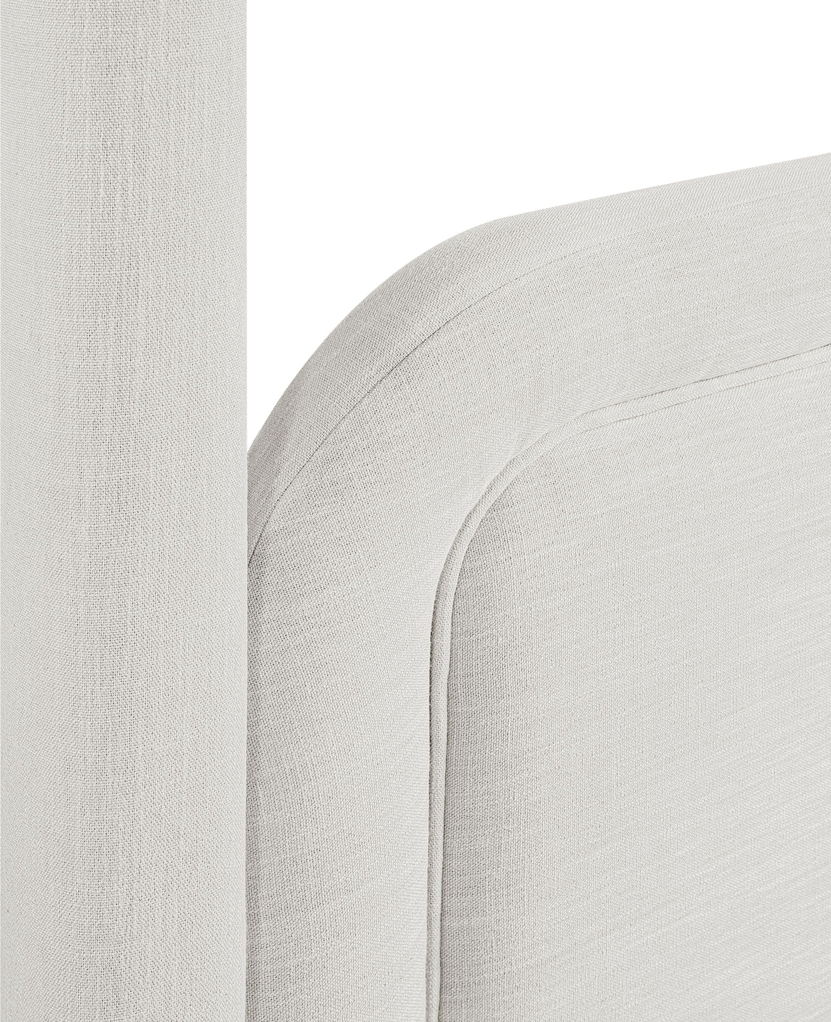 Salina - Linen Textured Fabric Upholstered Bed