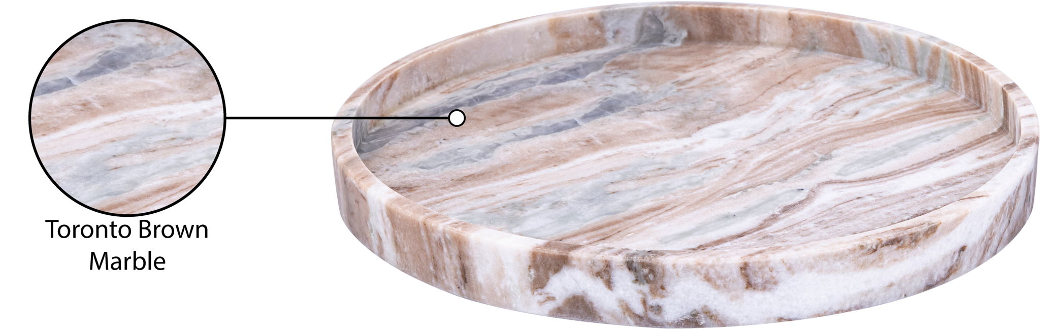 Barletta - Marble Round Tray