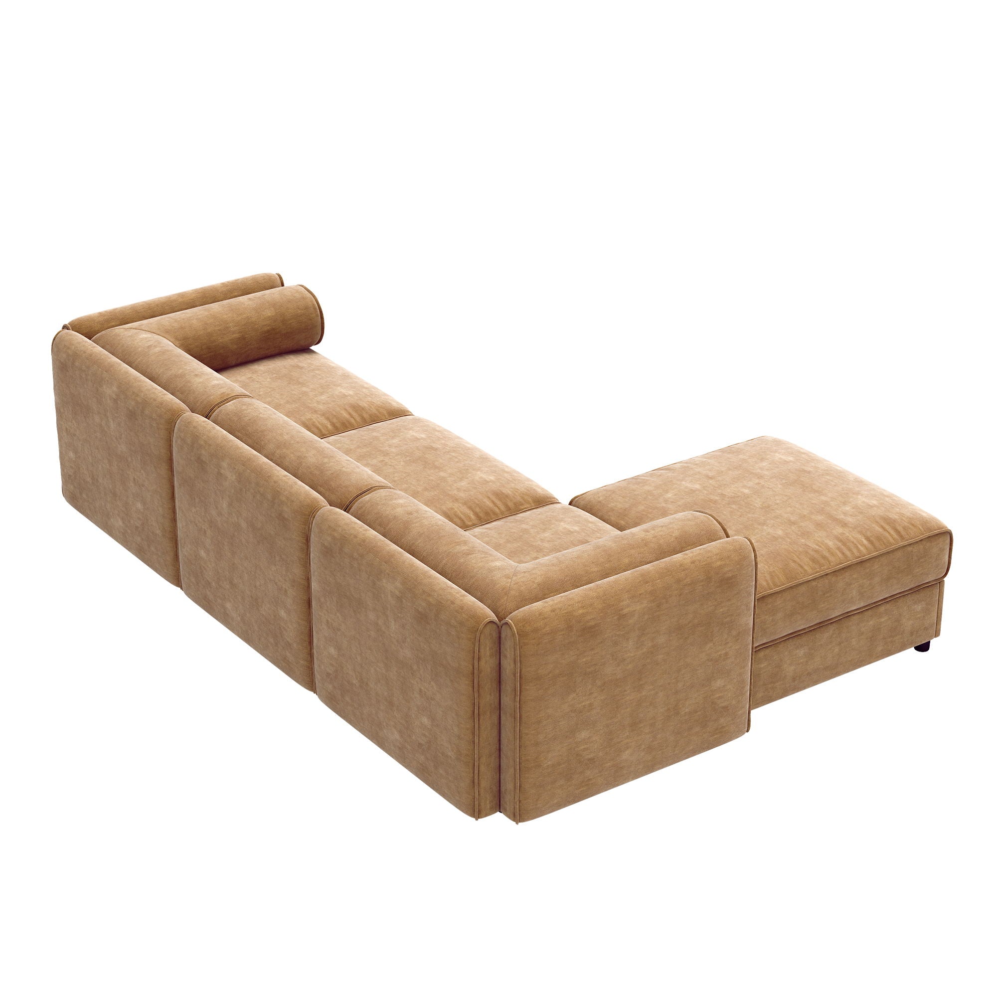 Contemporary Elegant Sofa With Storage And Ottoman