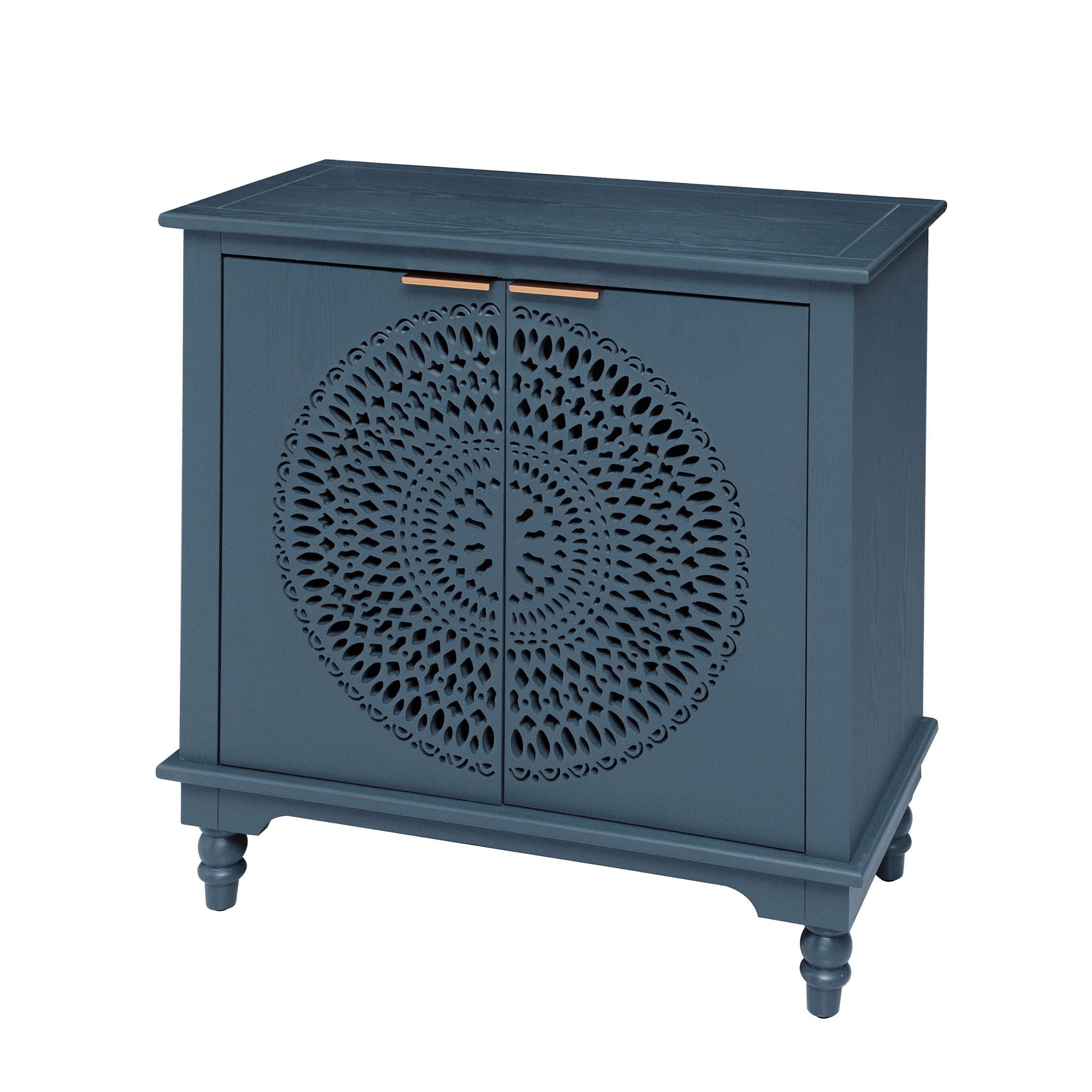 Hollow - Carved 2 Doors Accent Cabinet
