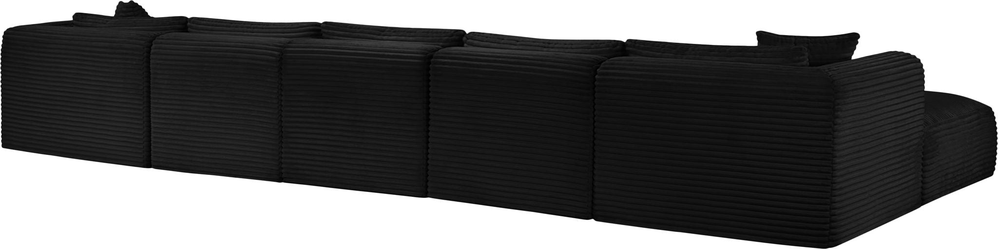 Shaggy - 7 Piece Modular Sectional With 2 Ottomans