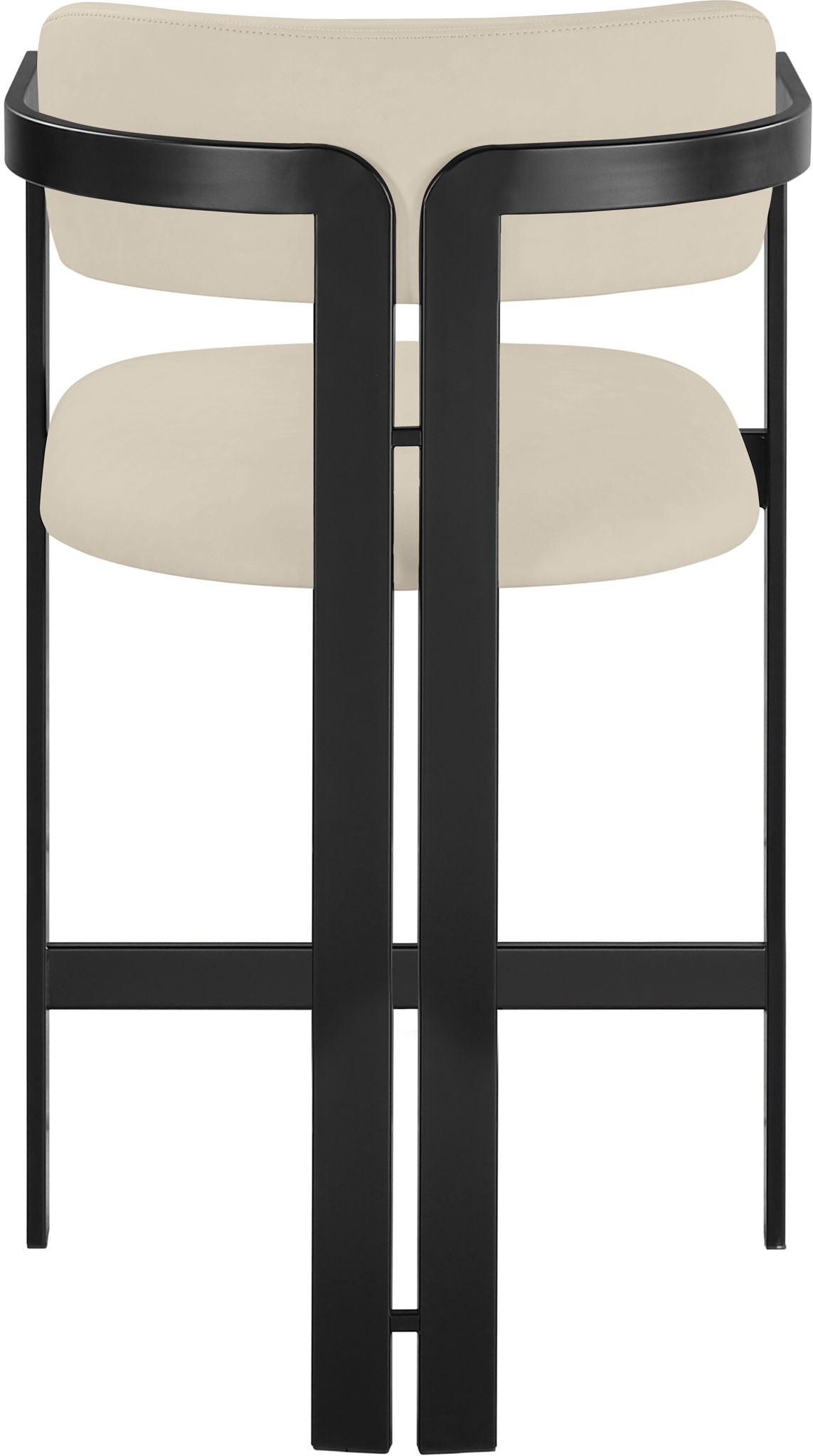 Aurum - Vegan Leather Upholstered Counter Stool With Graphite Black Base
