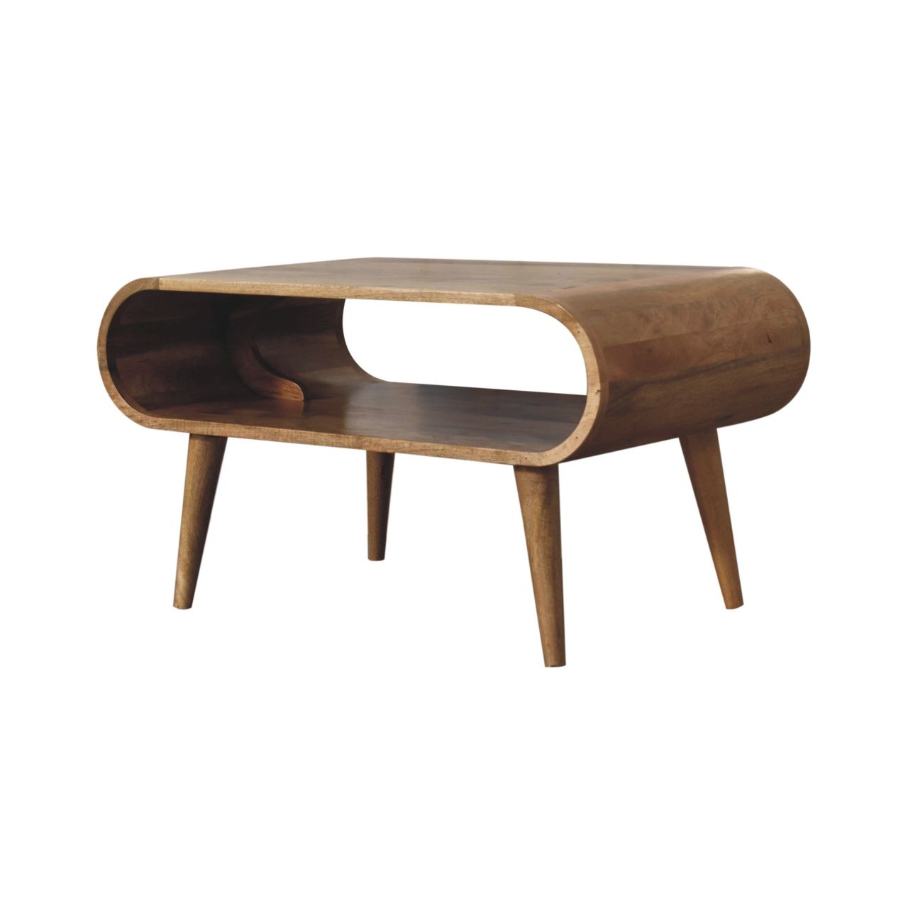 Solid Wood Open Coffee Table