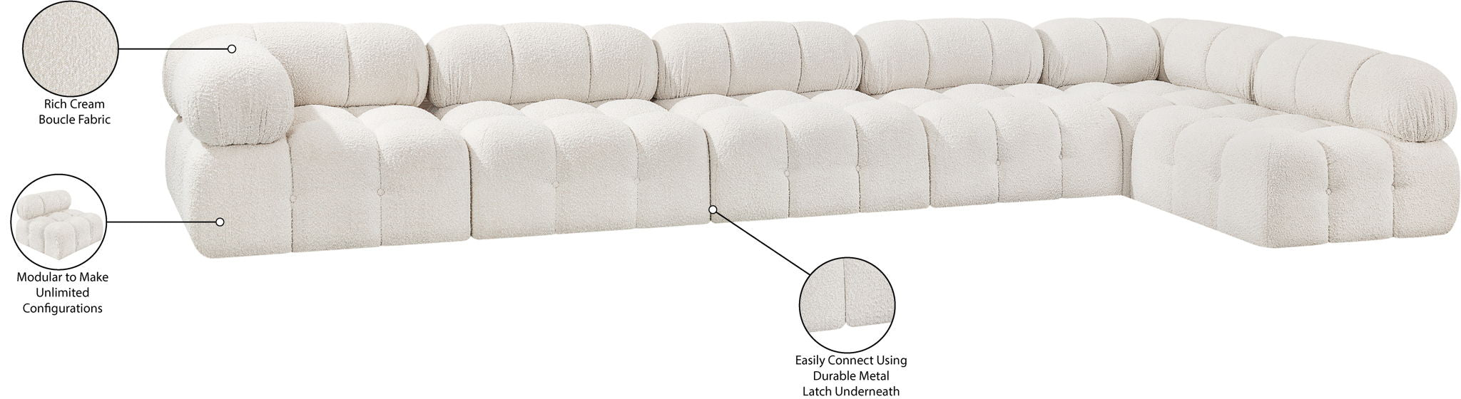 Ames - 6 Piece Modular L-Shaped Sectional