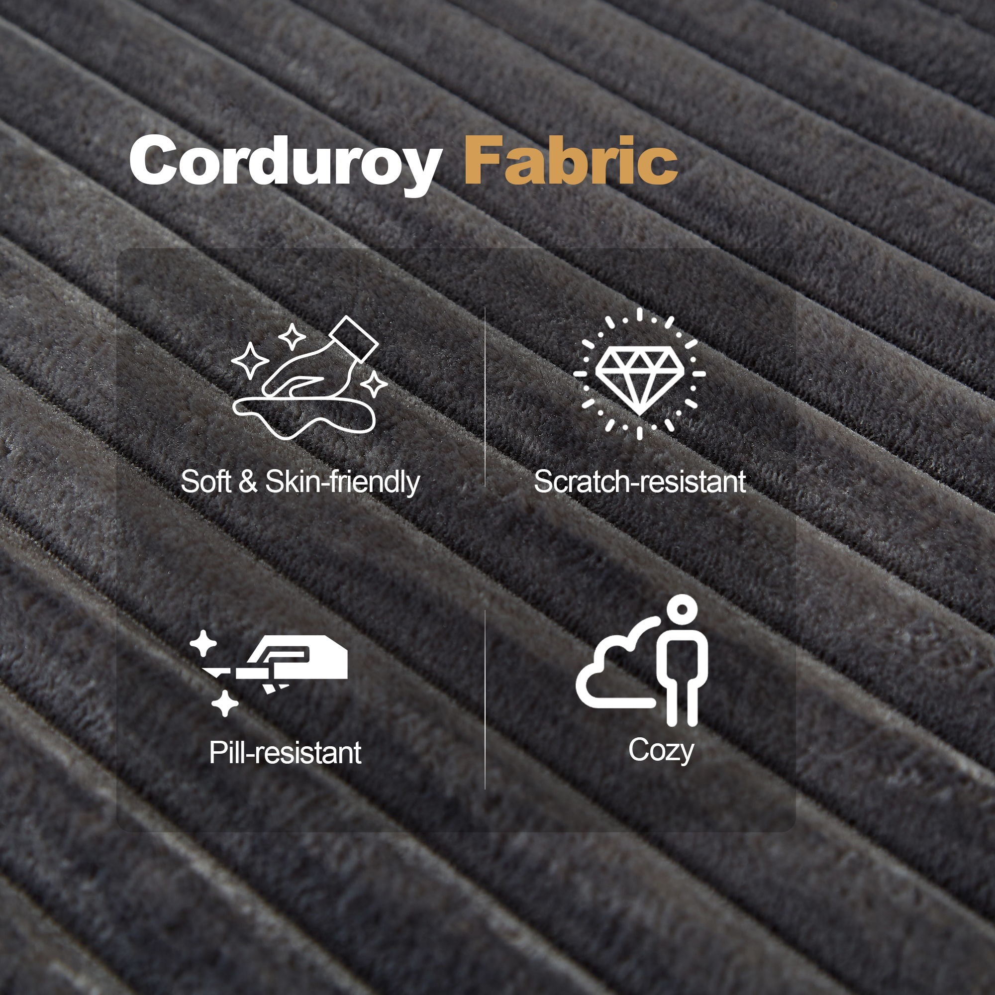 Modular Sectional Sofa With Chaise, L Shaped Cloud Couch With Deep Seat, Sectional Couches For Living Room - Black