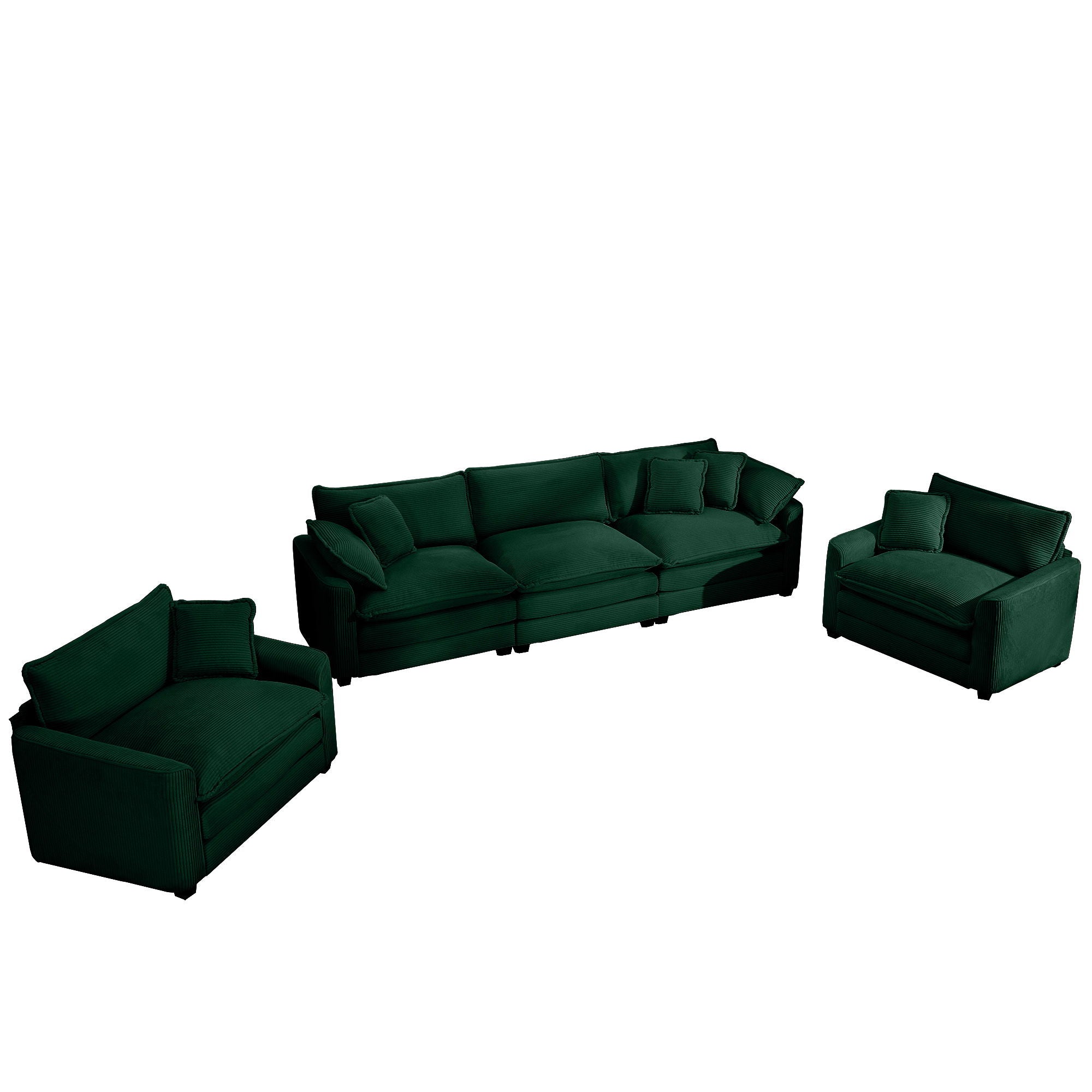 Elegant Oversized Sectional Sofa Set With Deep Seats And Flexible Layout