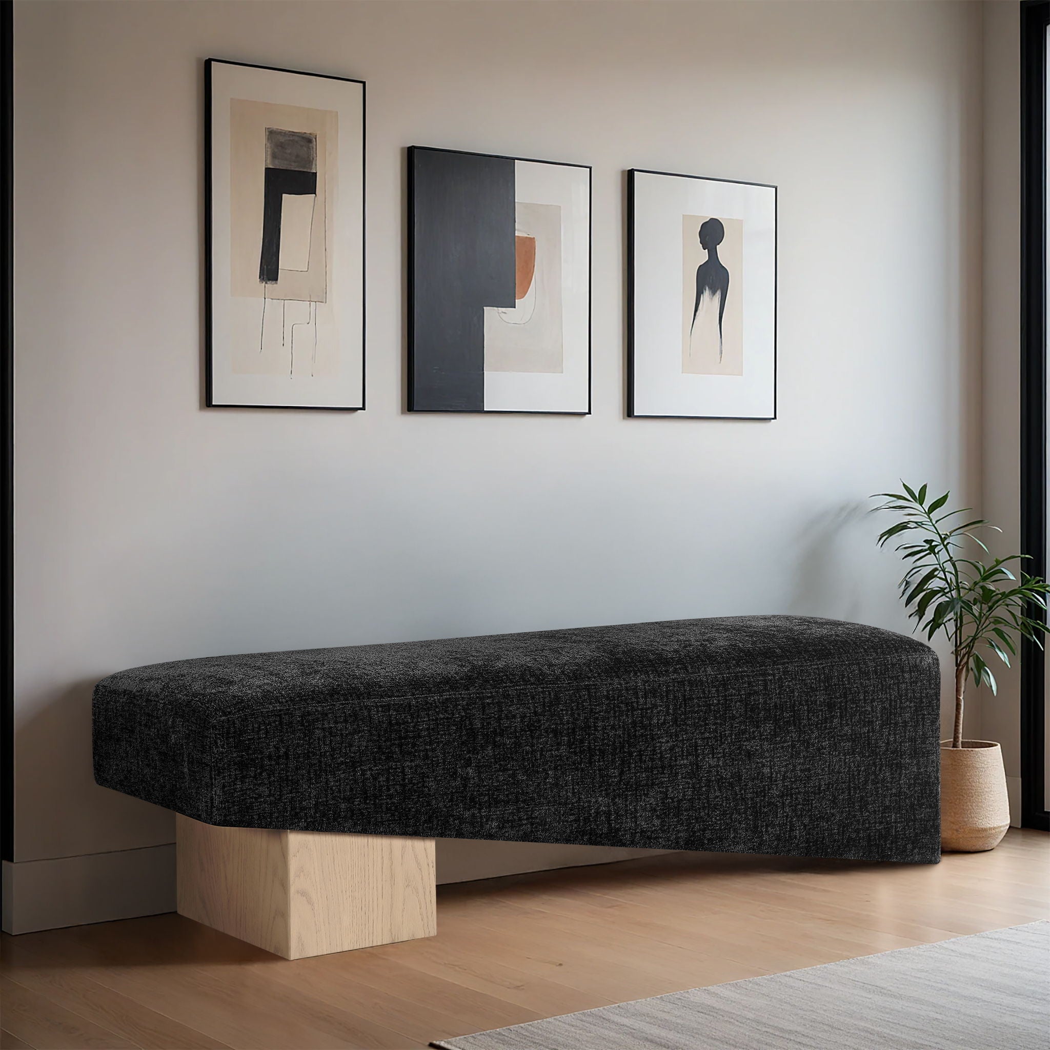 Alora - Bench - Light Brown Base