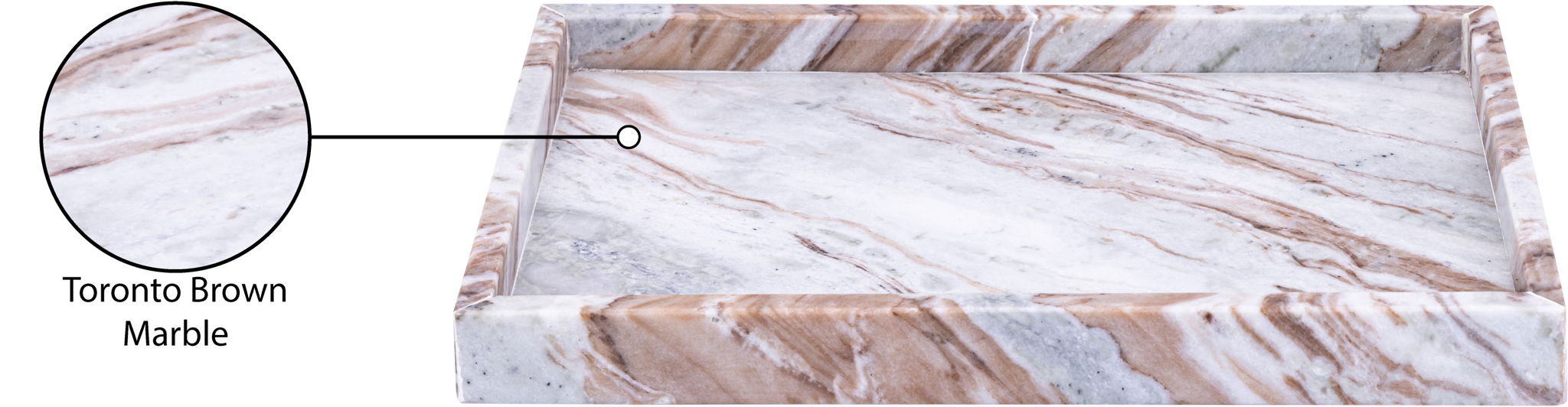Barletta - Marble Rectangular Tray
