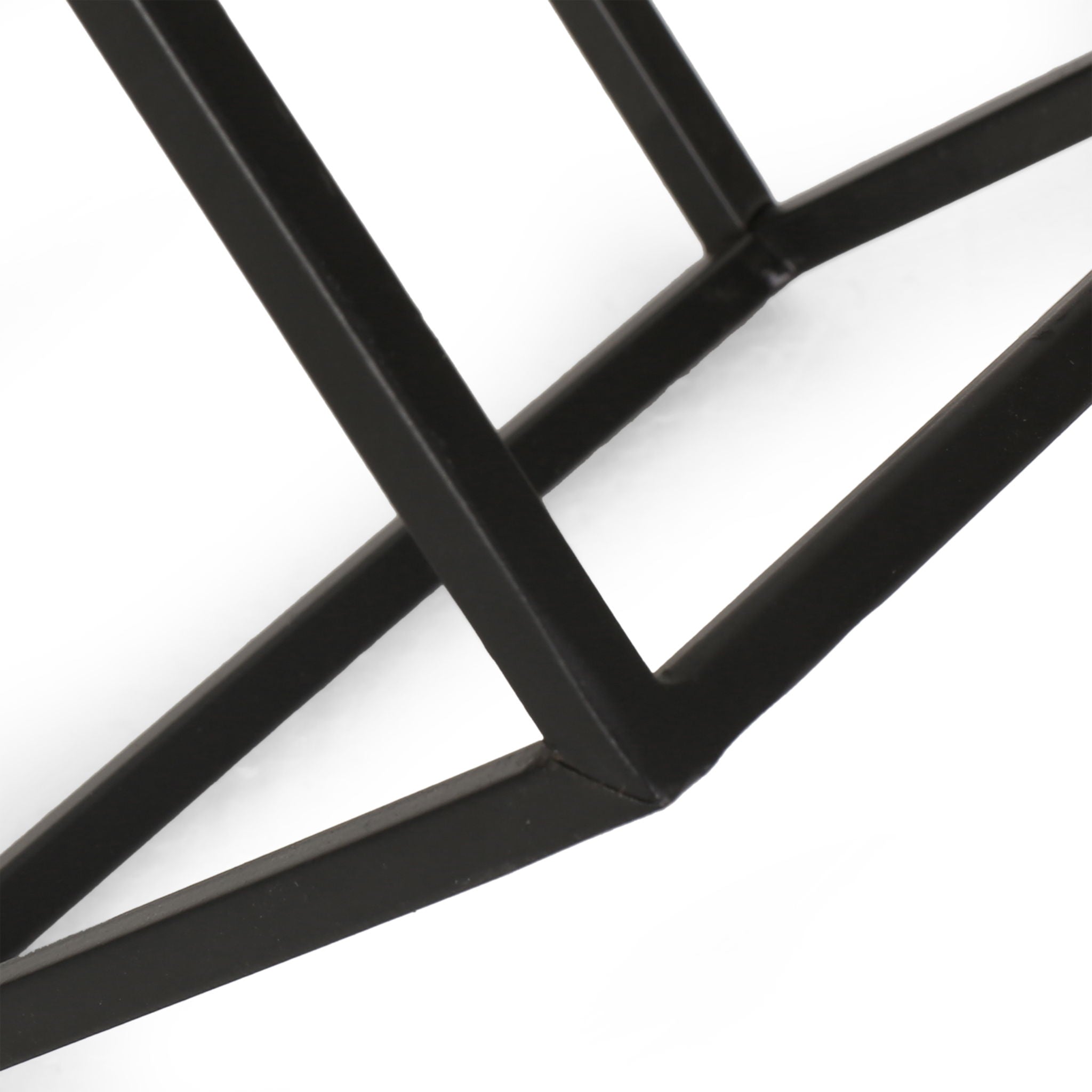 Modern Industrial Tabletop Wine Rack With 7 Bottle Holders - Black