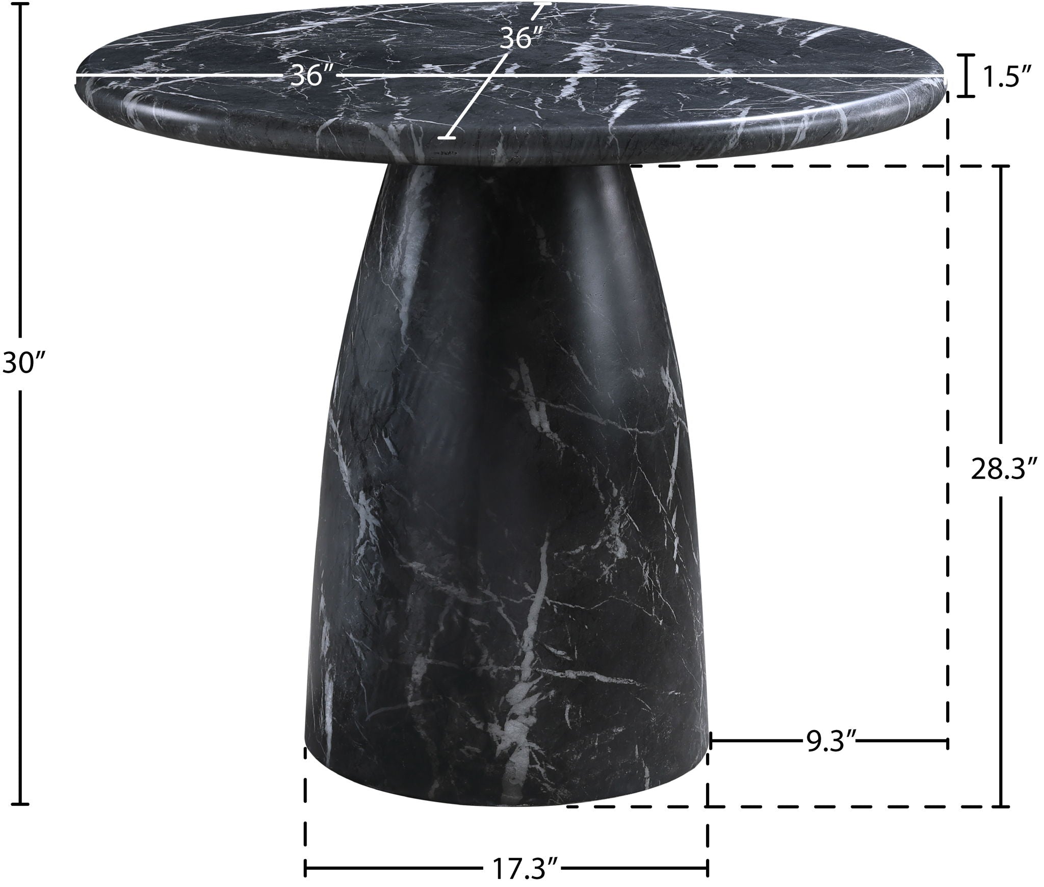 Cosenza - Round Concrete Dining Table