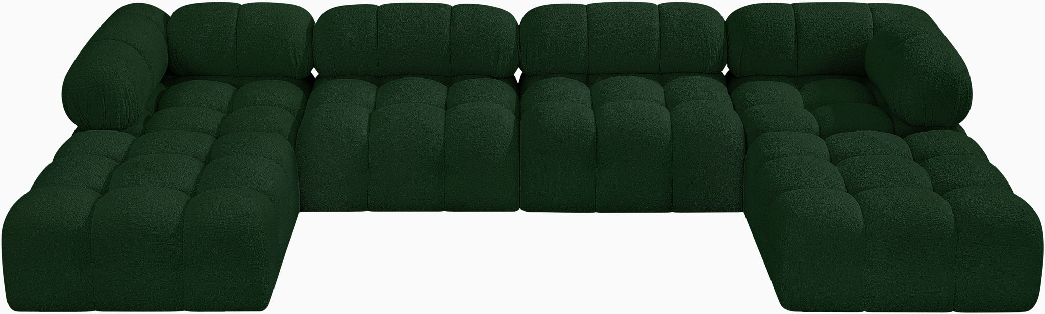 Ames - 6 Piece Fabric Modular U-Shaped Sectional