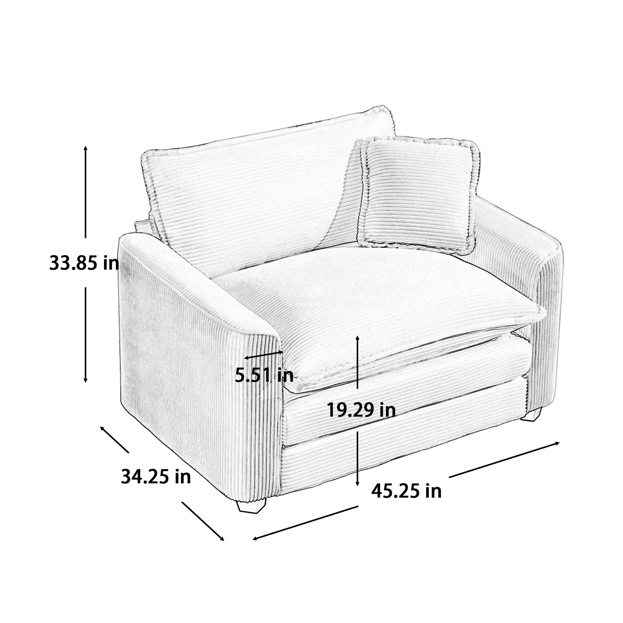 Elegant Oversized Sectional Sofa Set With Deep Seats And Flexible Layout