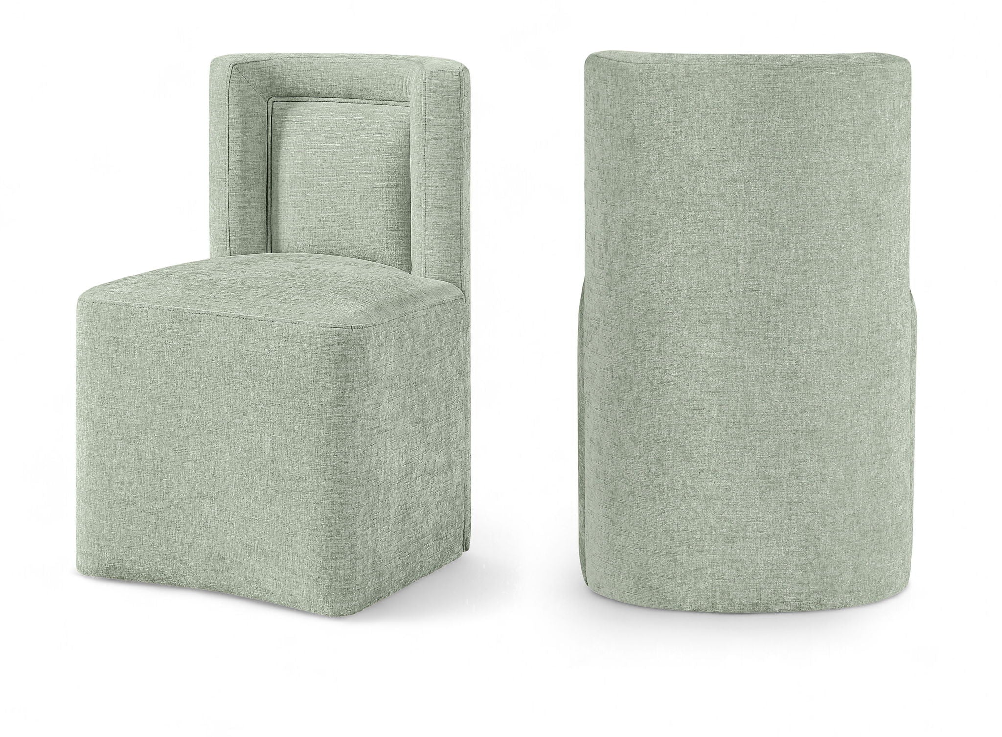 Duvina - Chenille Performance Fabric Dining Chair (Set of 2)