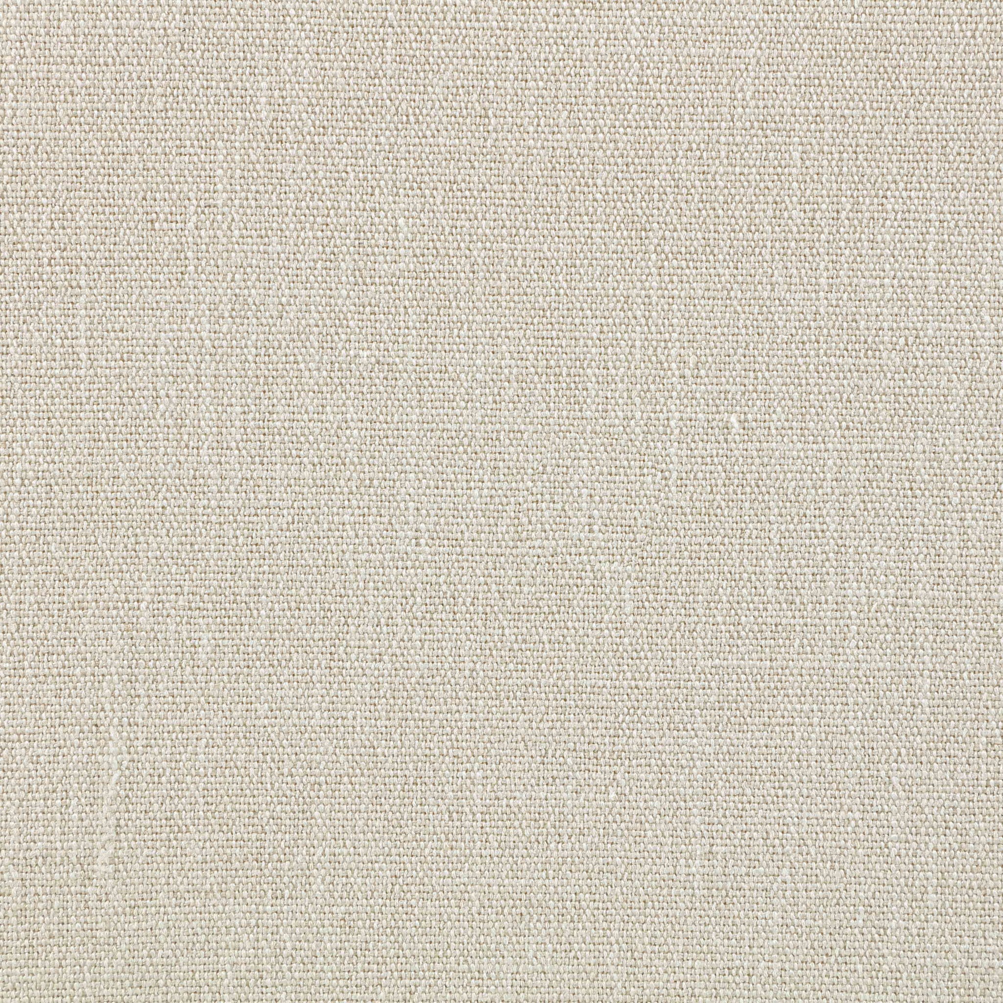 Larea - Linen Textured Fabric Upholstered Ottoman - Walnut Base