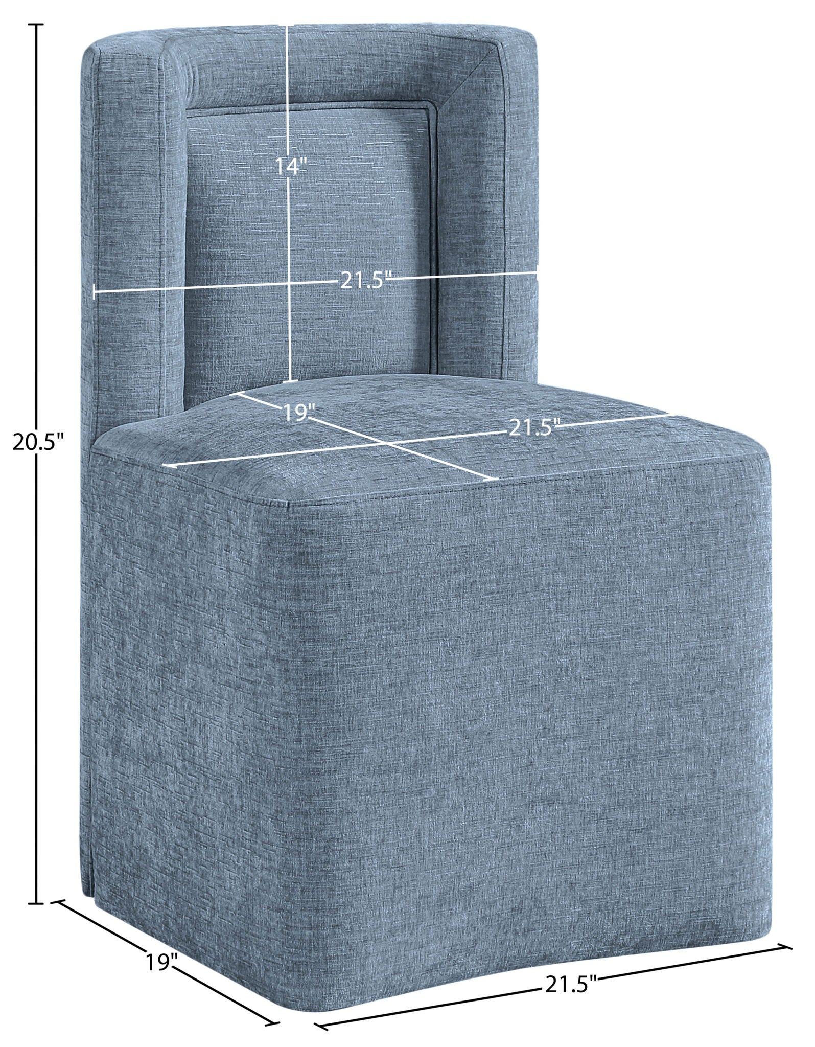 Duvina - Chenille Performance Fabric Dining Chair (Set of 2)
