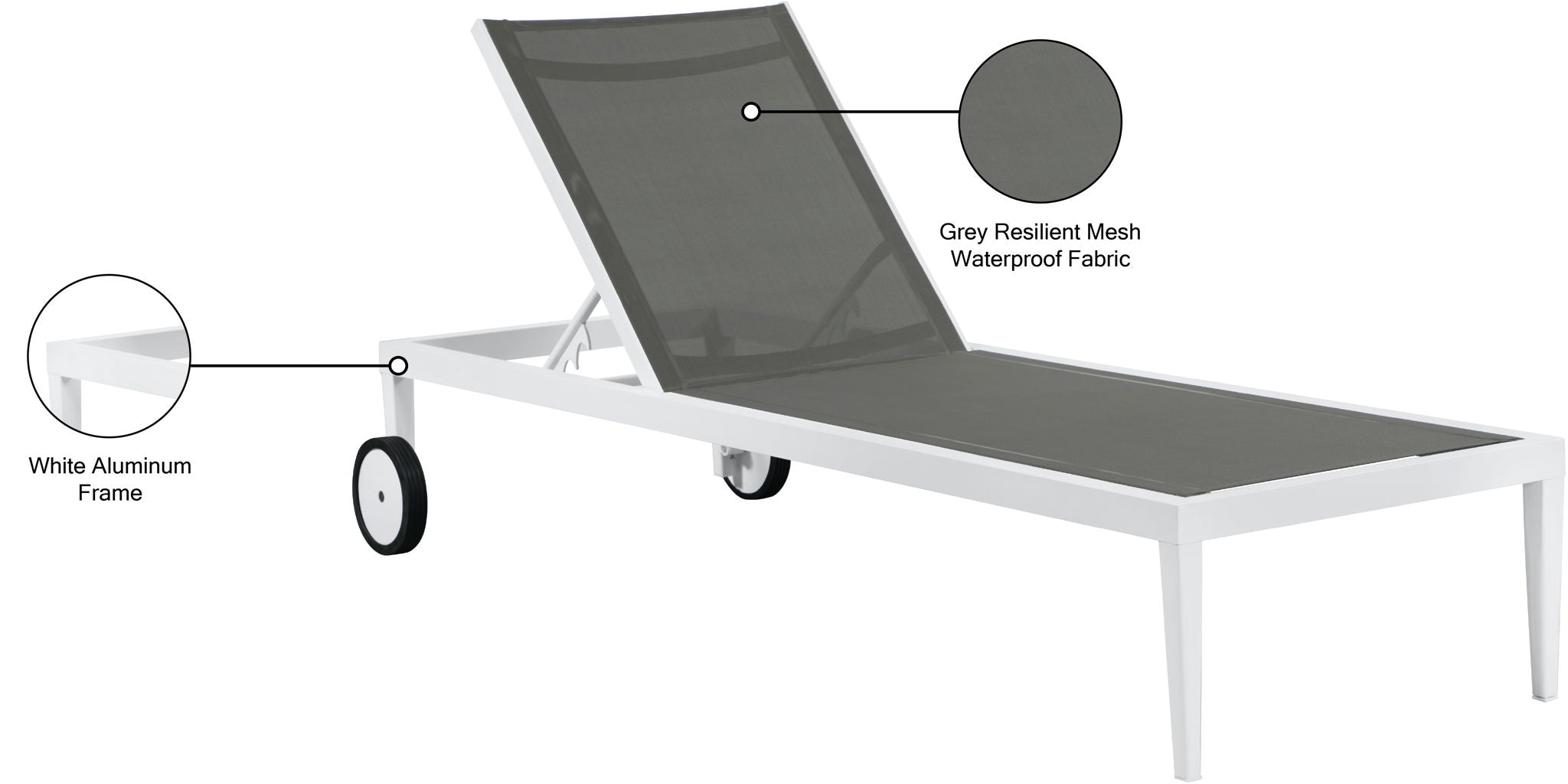 Nizuc - Outdoor Patio Chaise Lounge Chair