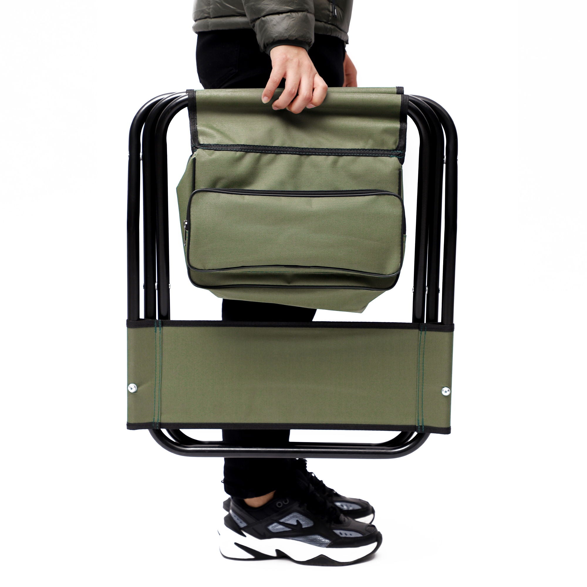 Folding Outdoor Chairs With Storage Bag, Portable Chair For Indoor, Outdoor Camping, Picnics And Fishing