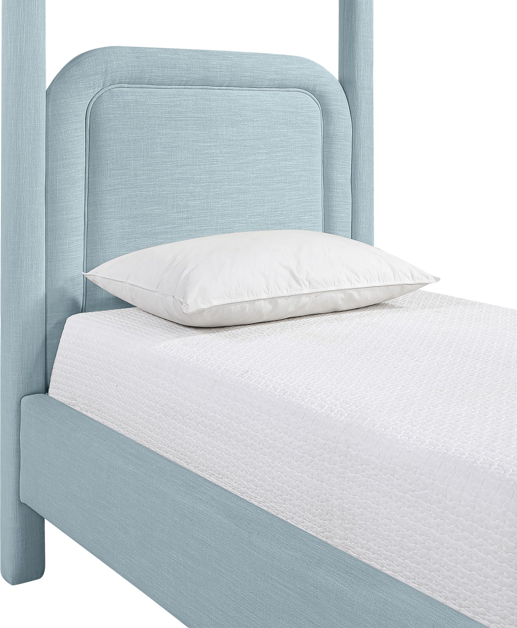 Salina - Linen Textured Fabric Upholstered Bed