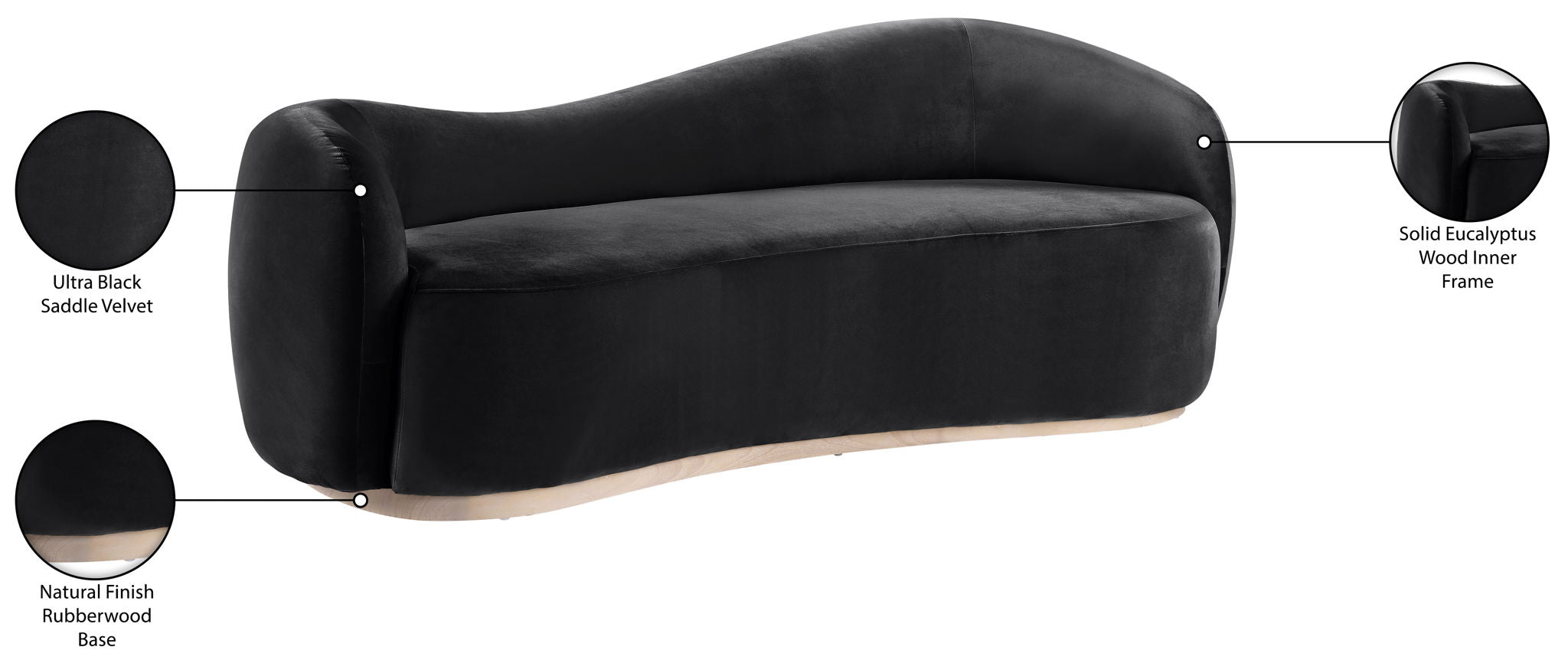Gustavo - Velvet Upholstered Sofa