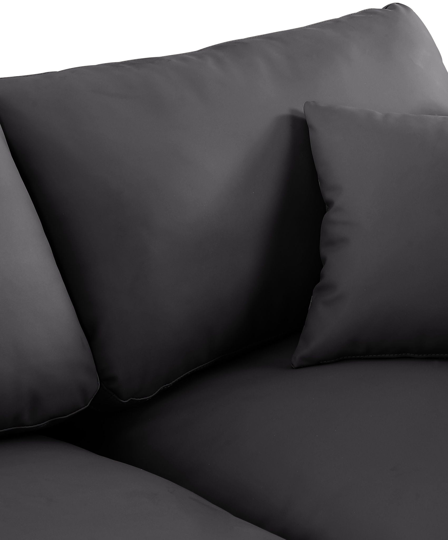 Comfy - 7 Piece Faux Leather Modular Corner Sectional