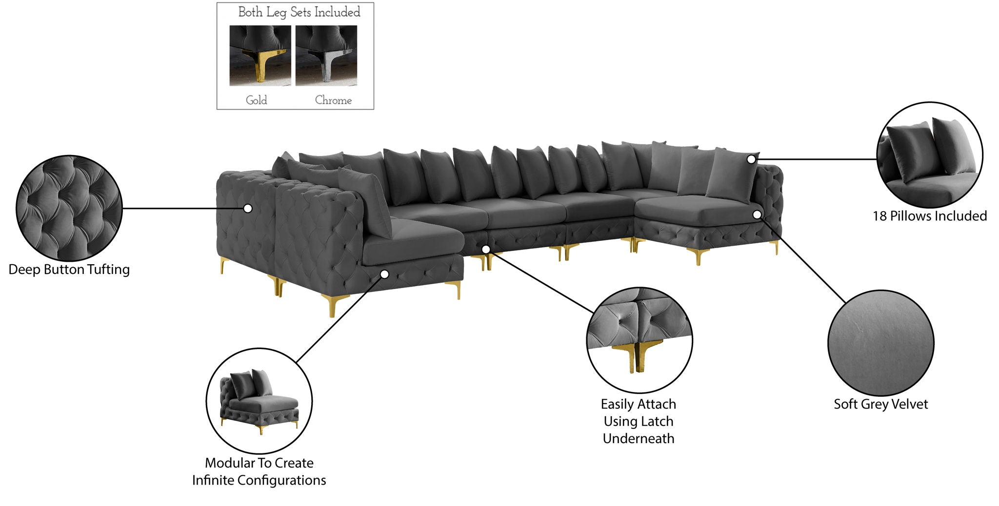 Tremblay - 7 Piece Modular Sectional