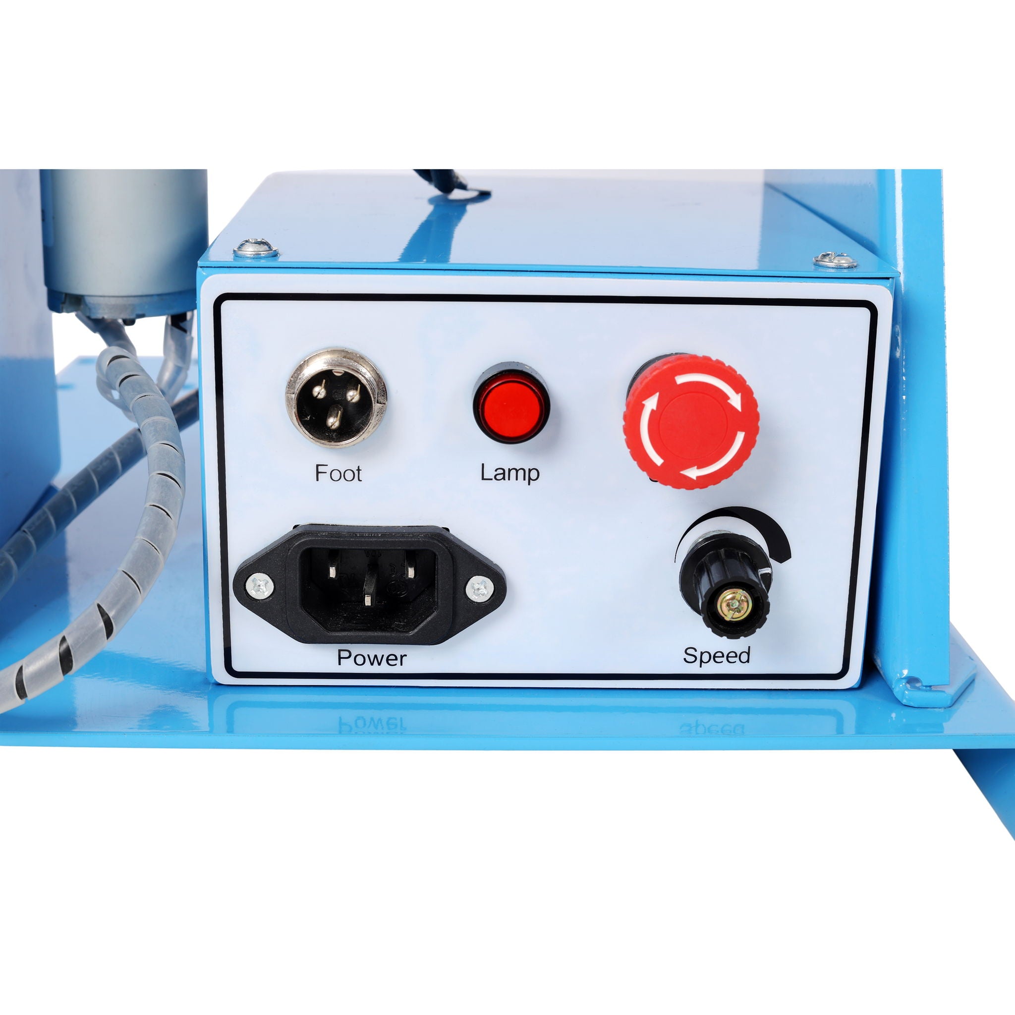 Portable Rotary Welding Positioner With 3 Jaw Lathe Chuck, 0 - 90° Turntable - Blue