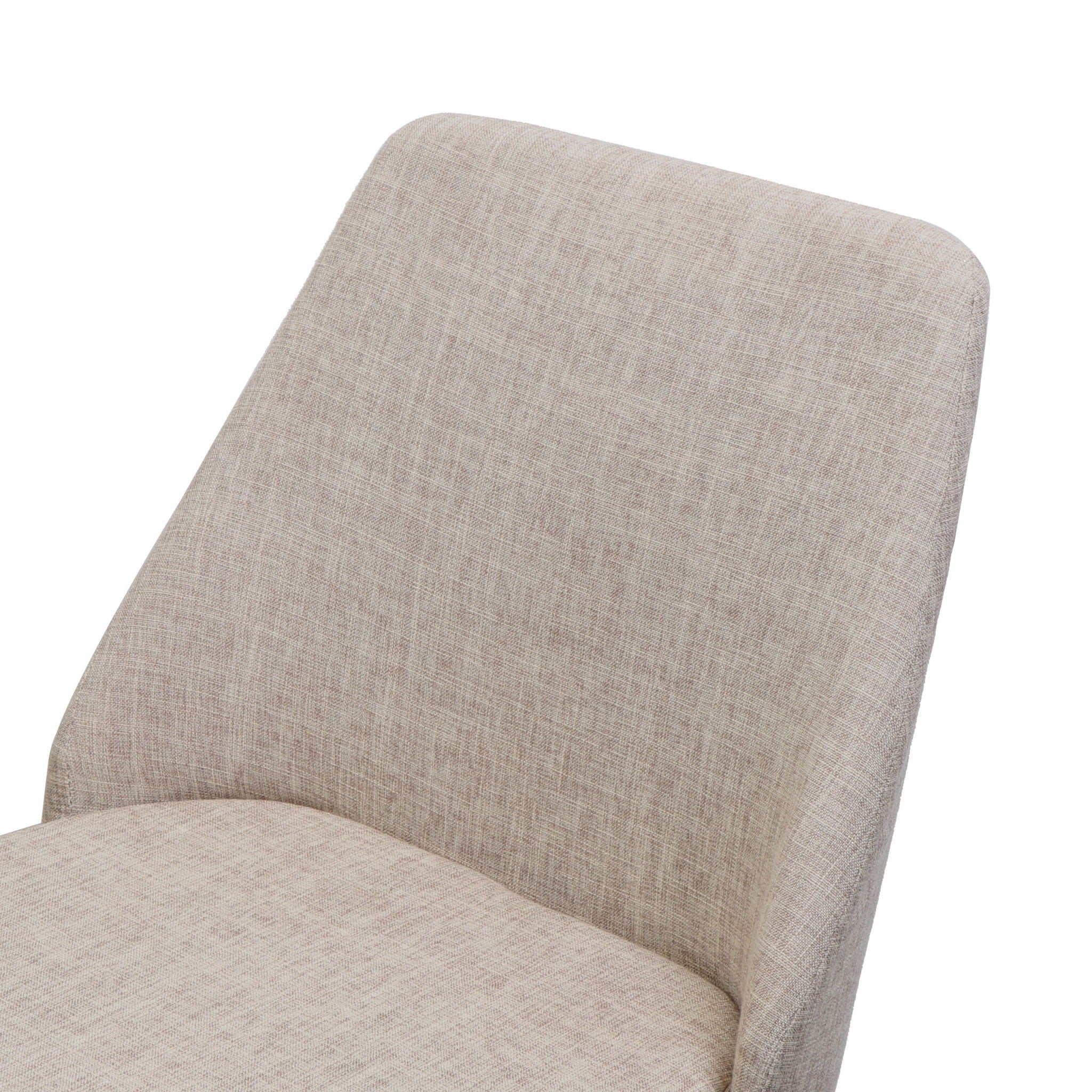 Modern Dining Chair With Iron Legs And Wood Finish