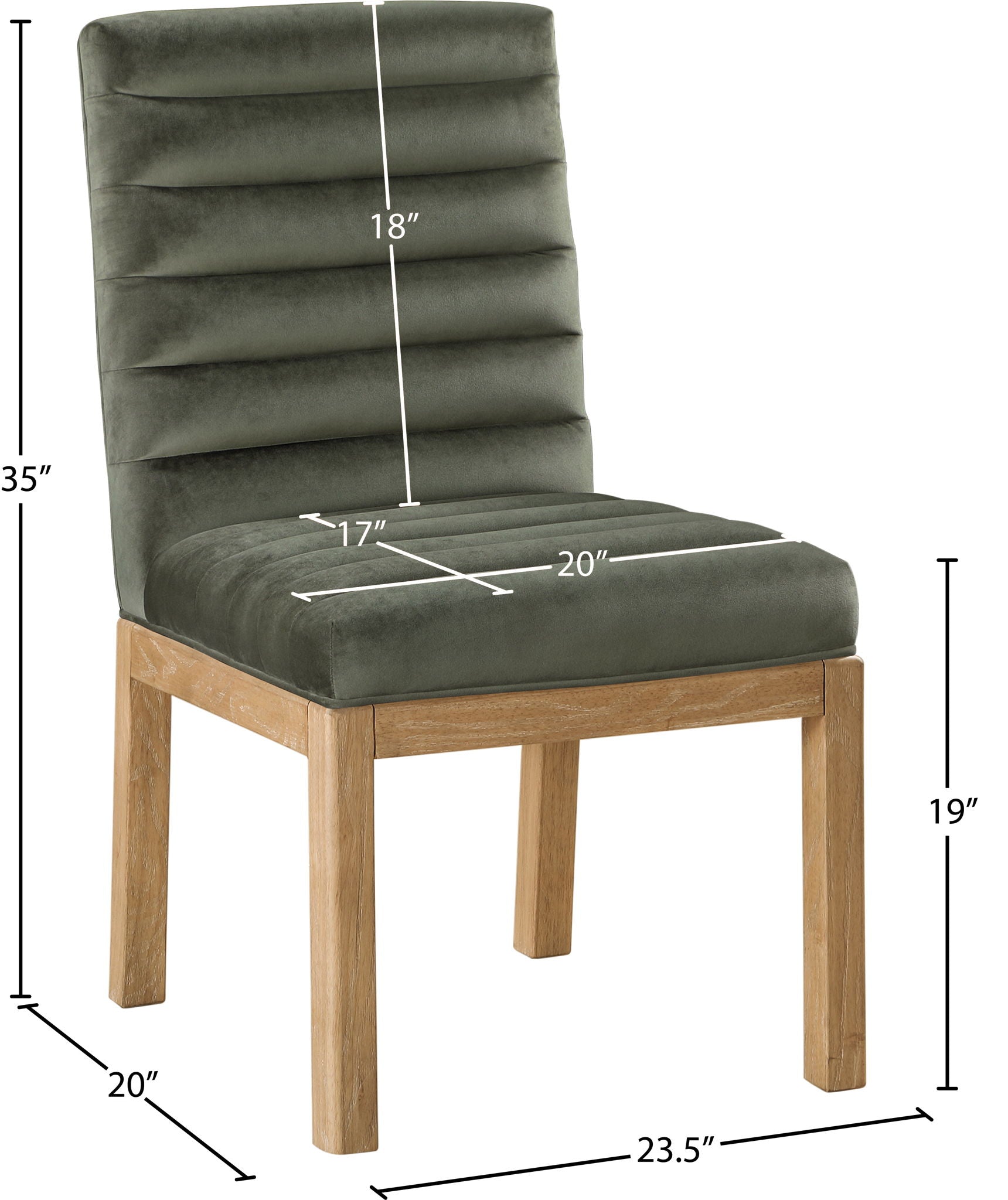 Evelyn - Dining Chair With Natural Legs