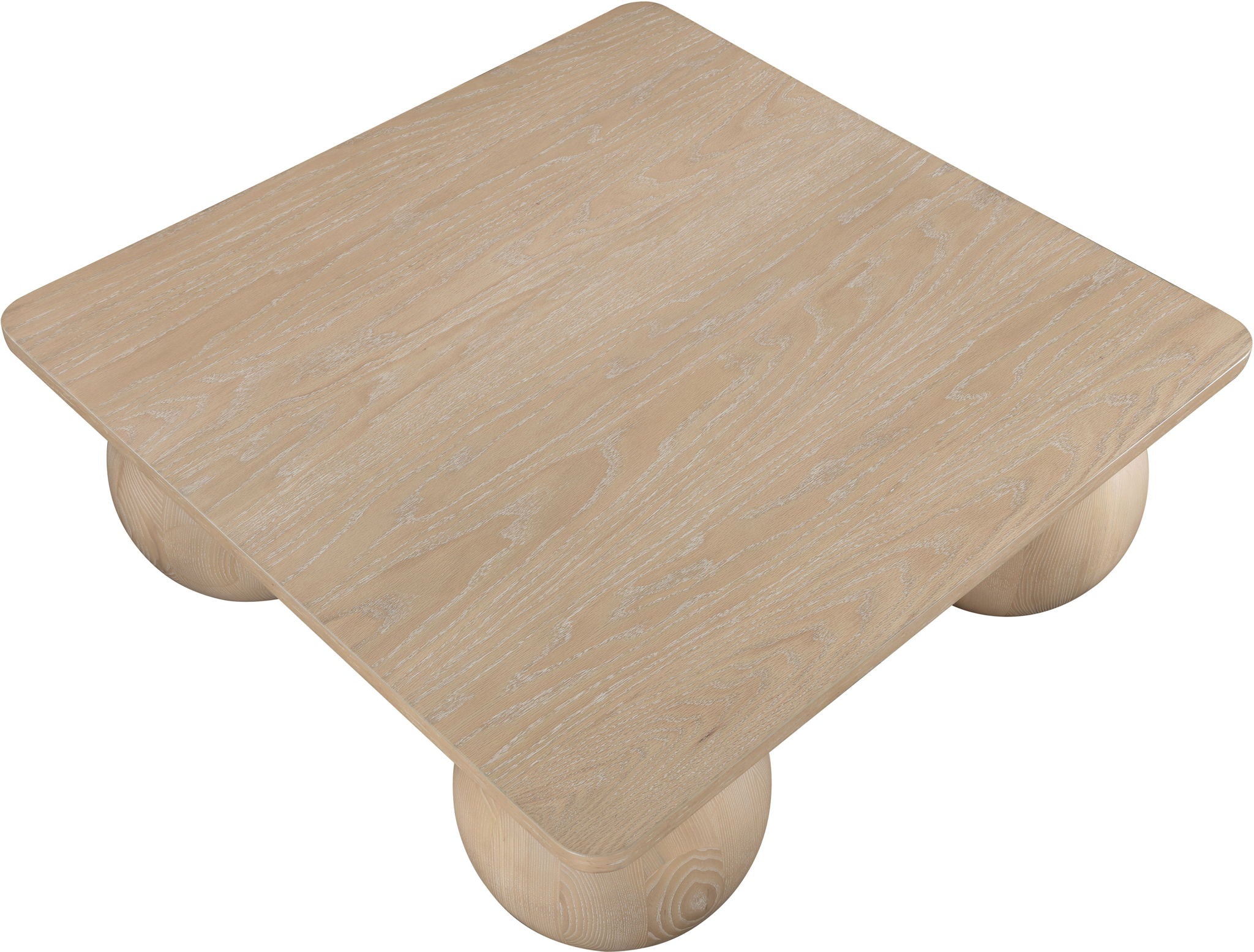 Fitch - Oak Veneer Coffee Table - 4 Legs