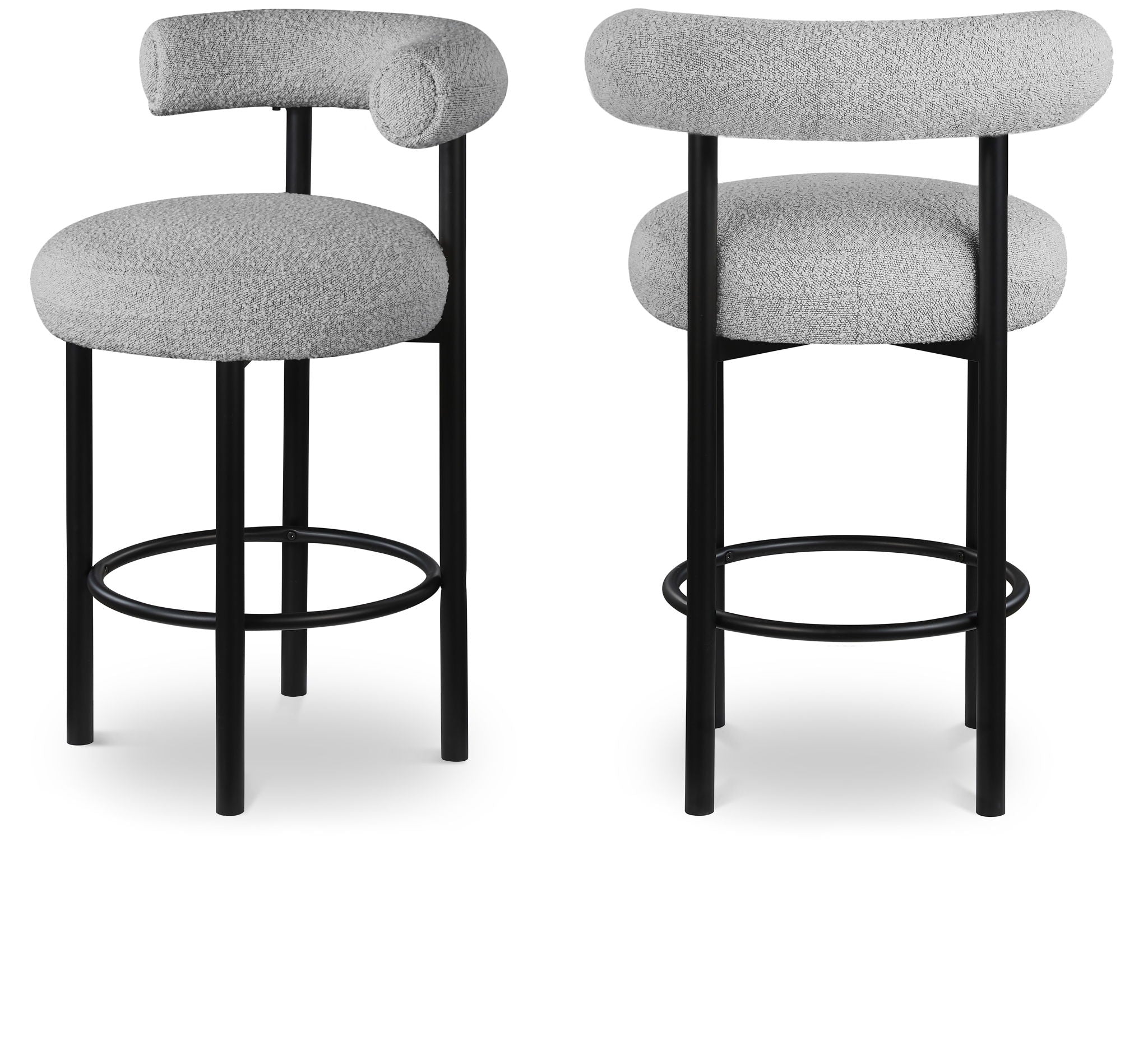 Bordeaux - Stool With Black Legs (Set of 2)