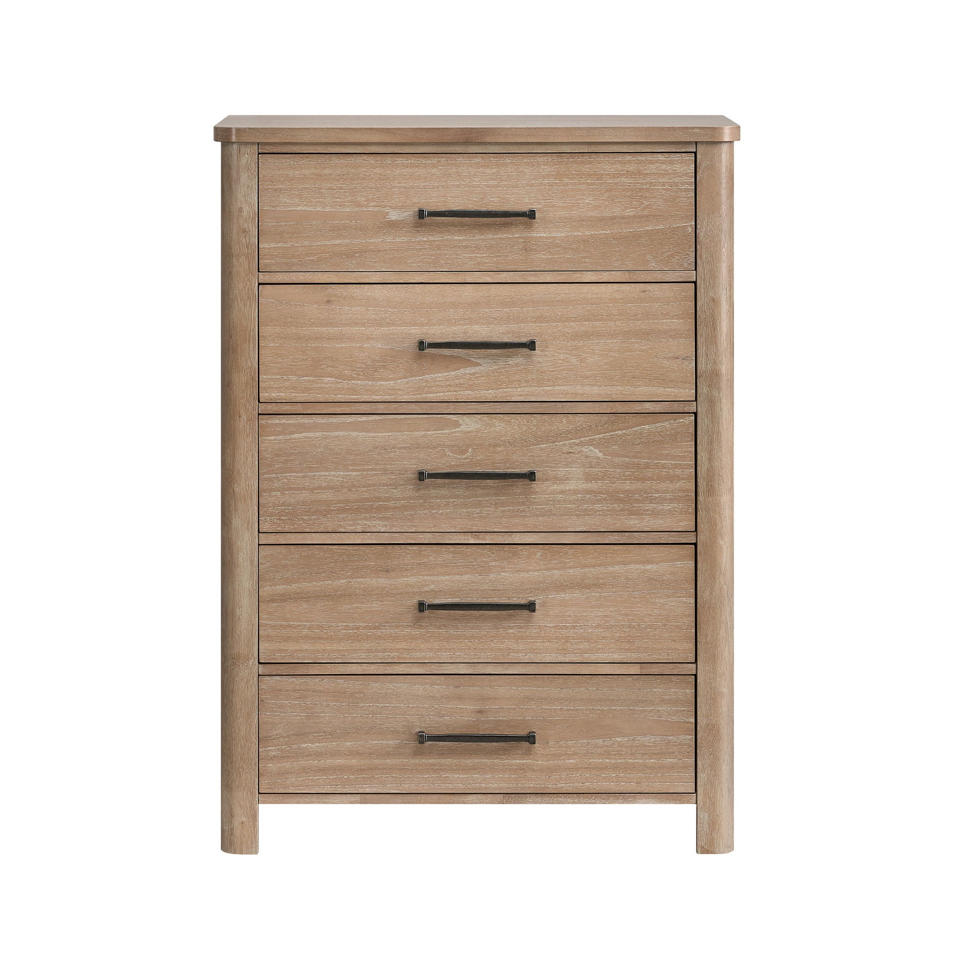 Anika - 5 Drawer Chest - Natural / Brown