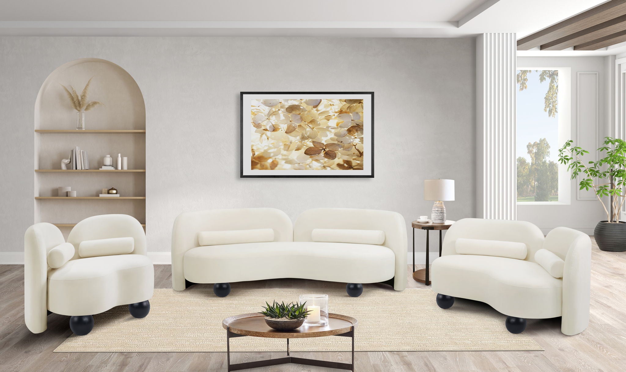 Daphne - Velvet Sofa