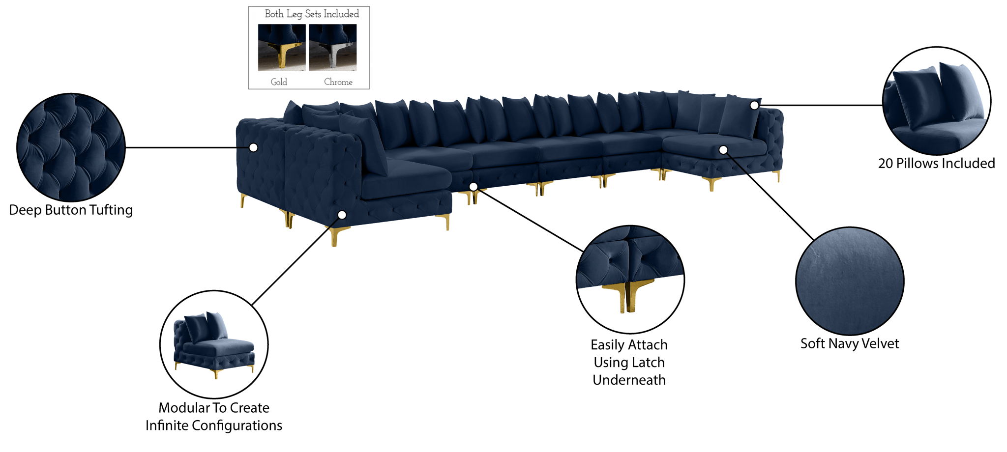 Tremblay - 9 Piece Modular Sectional