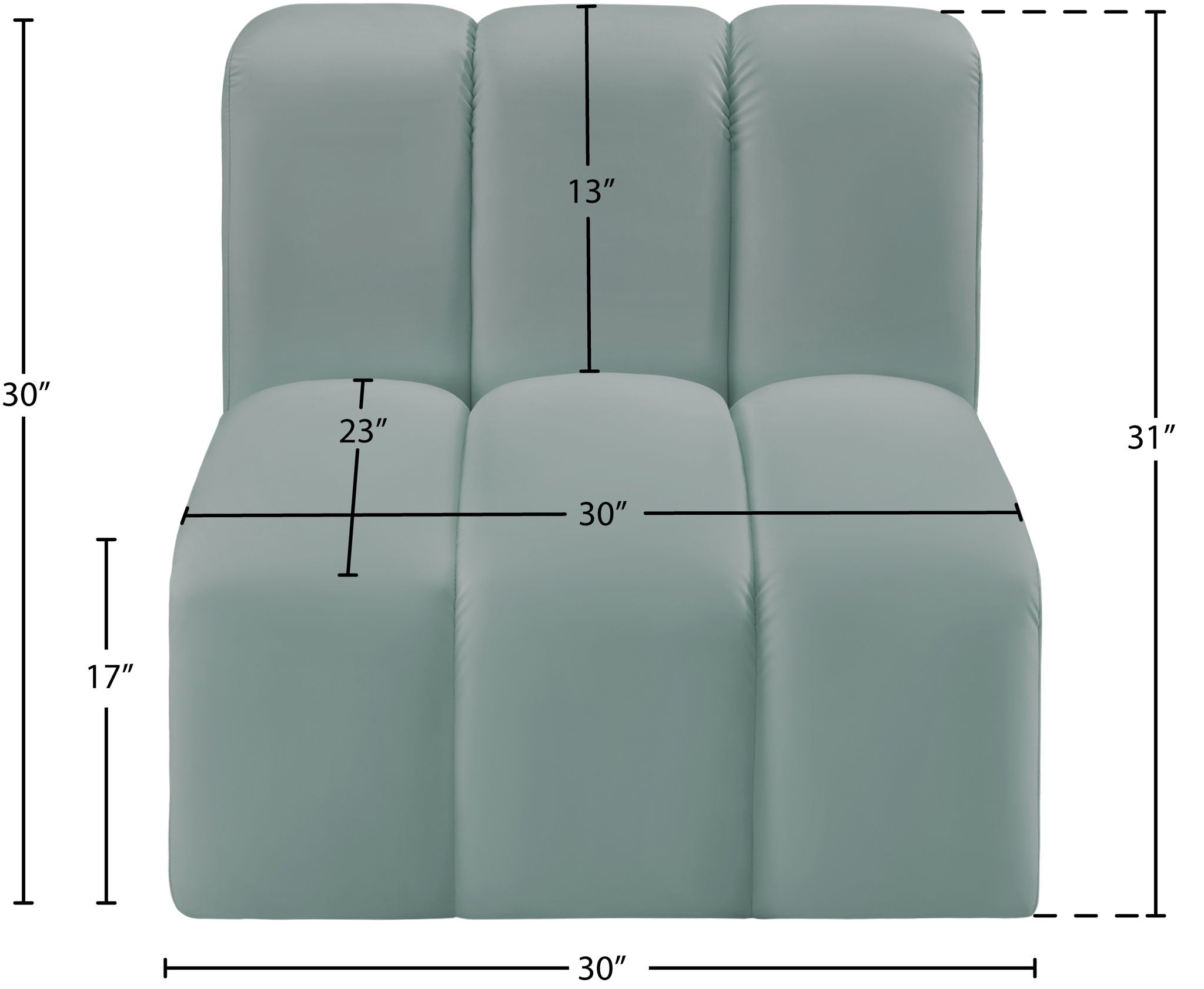 Arc - Faux Leather Straight Chair
