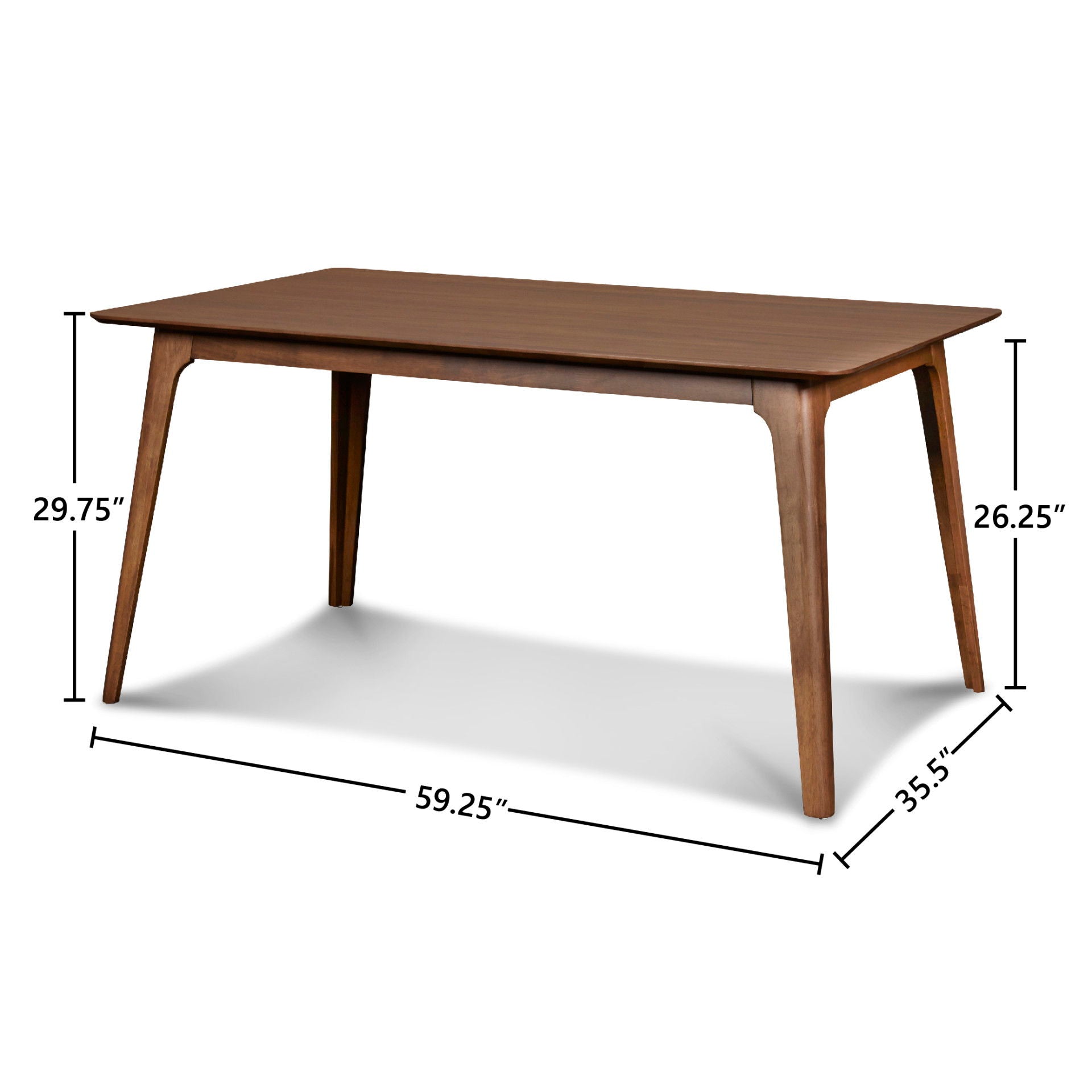 Oscar - Rectangle Table - Walnut