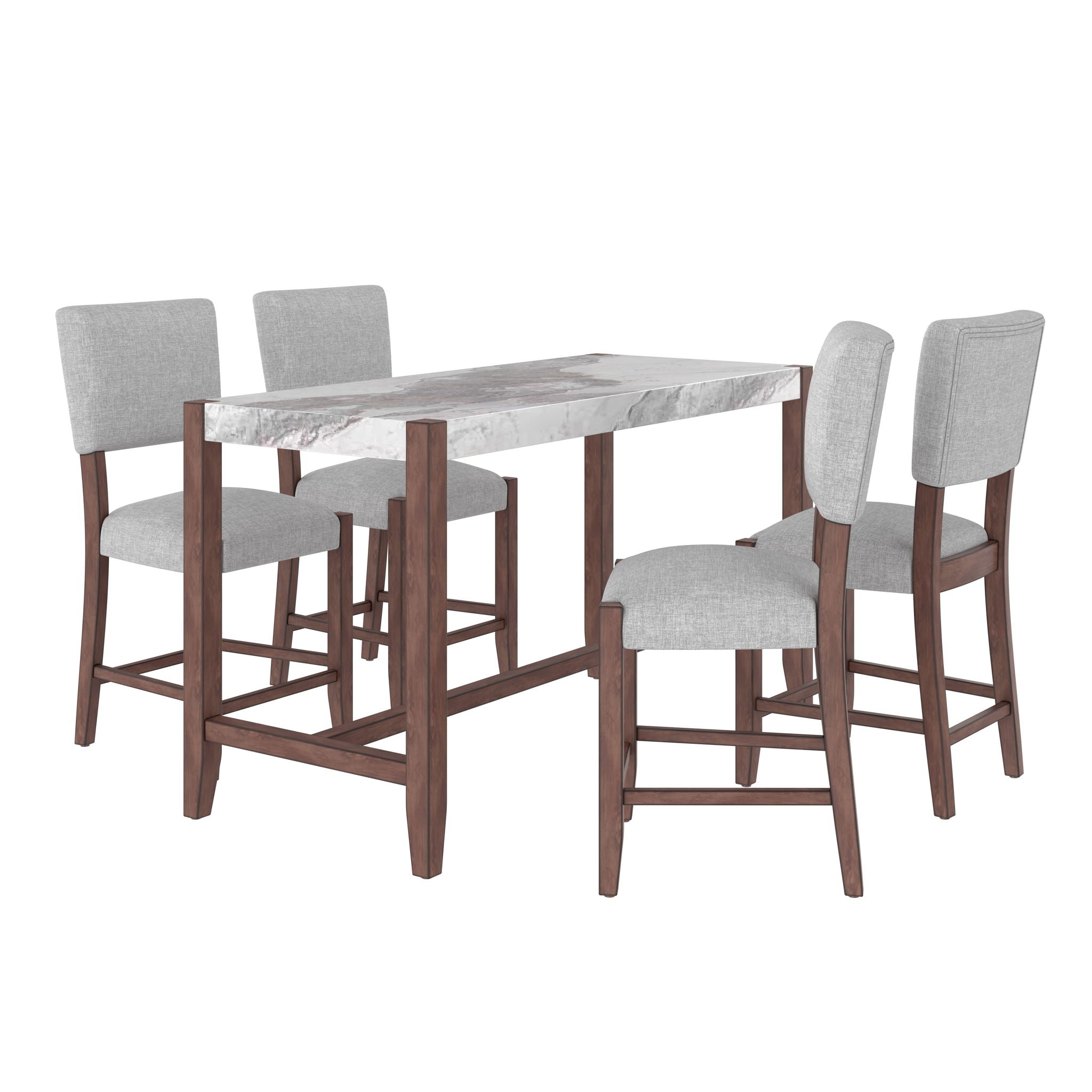 Mid Century Modern Bar Stools, Upholstered Counter Chairs