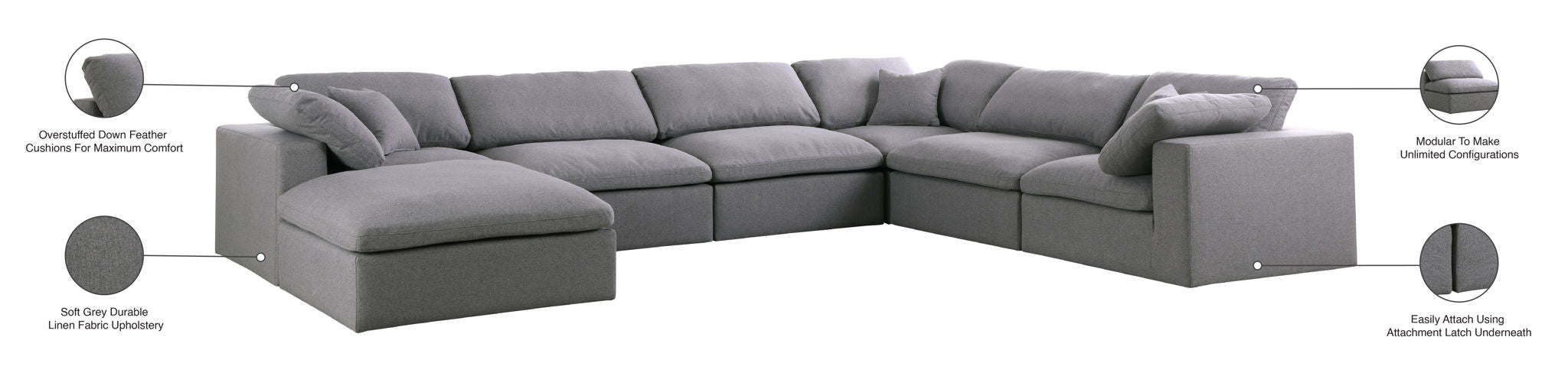 Serene - 7 Piece Modular Sectional