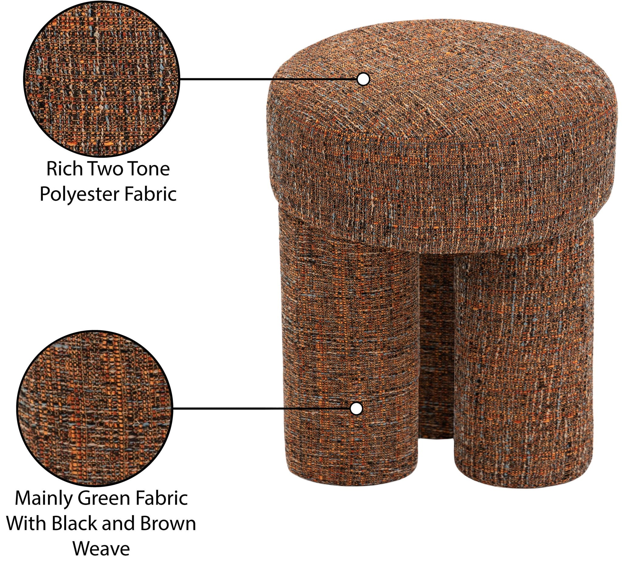 Larson - Ottoman / Stool - Cognac