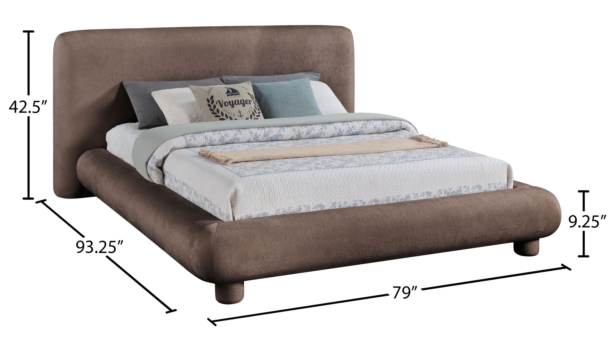 Blair - Chenille Upholstered Bed