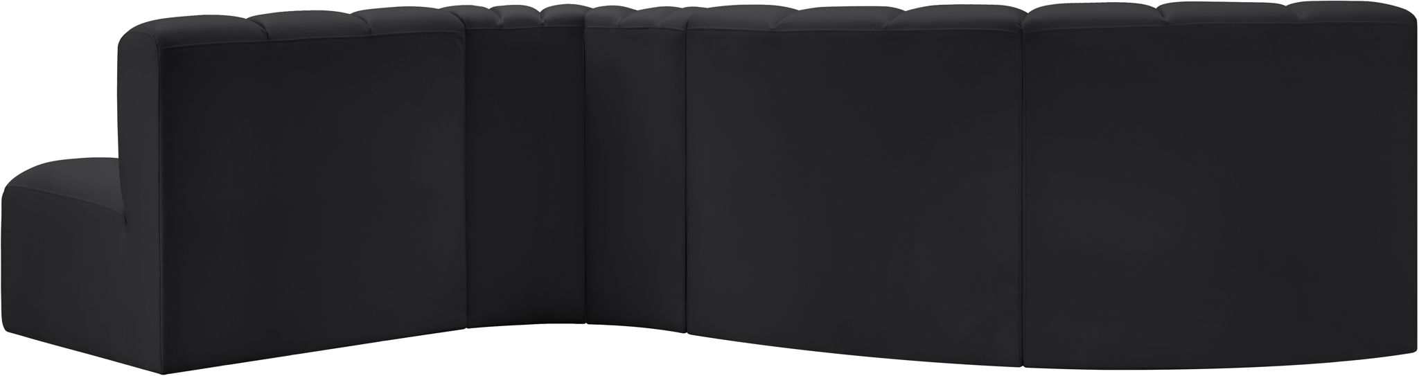 Arc - Faux Leather 5 Piece Modular Sofa