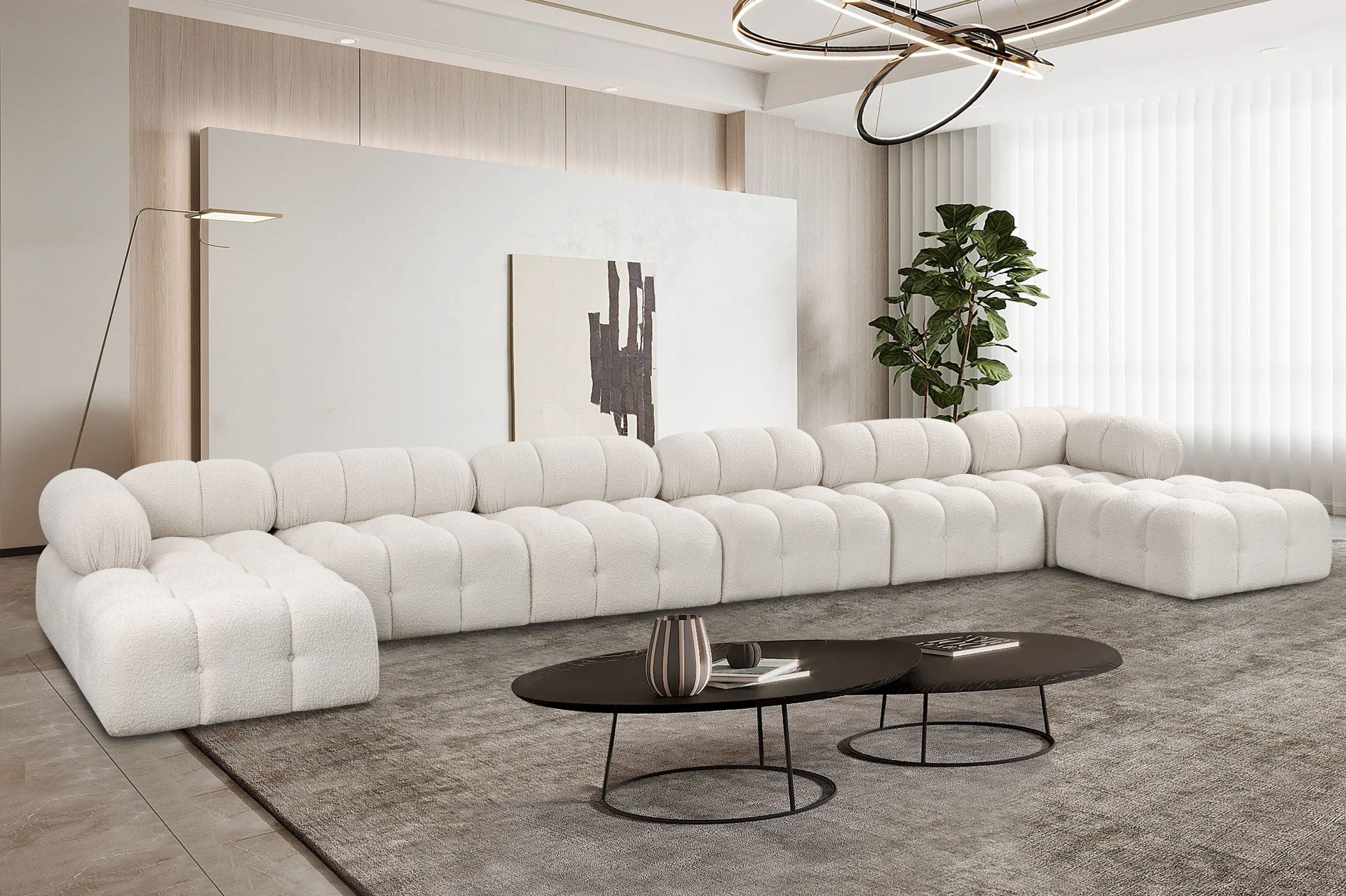 Ames - 8 Piece Fabric Modular Sectional