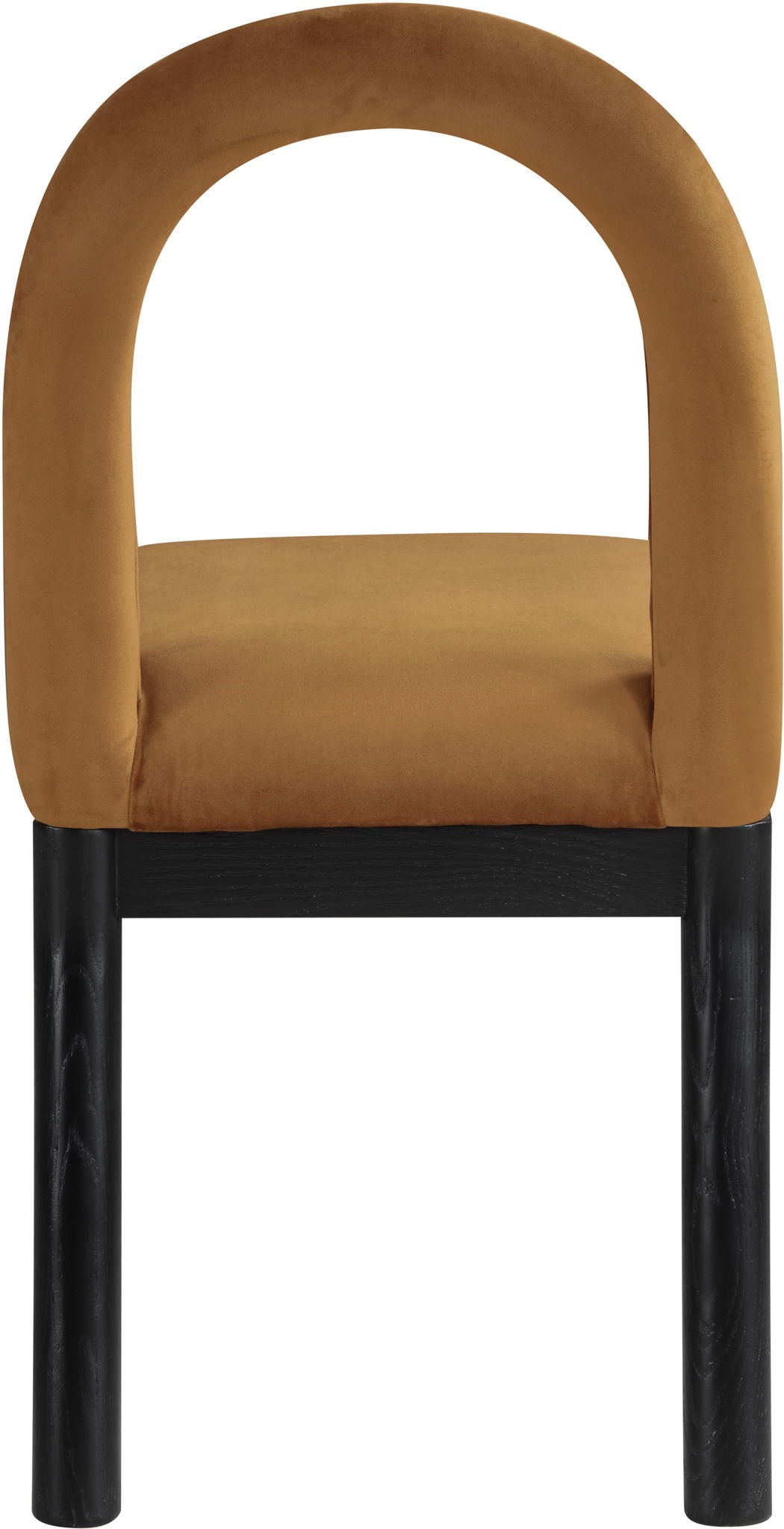 Conrad - Velvet Dining Chair With Black Legs