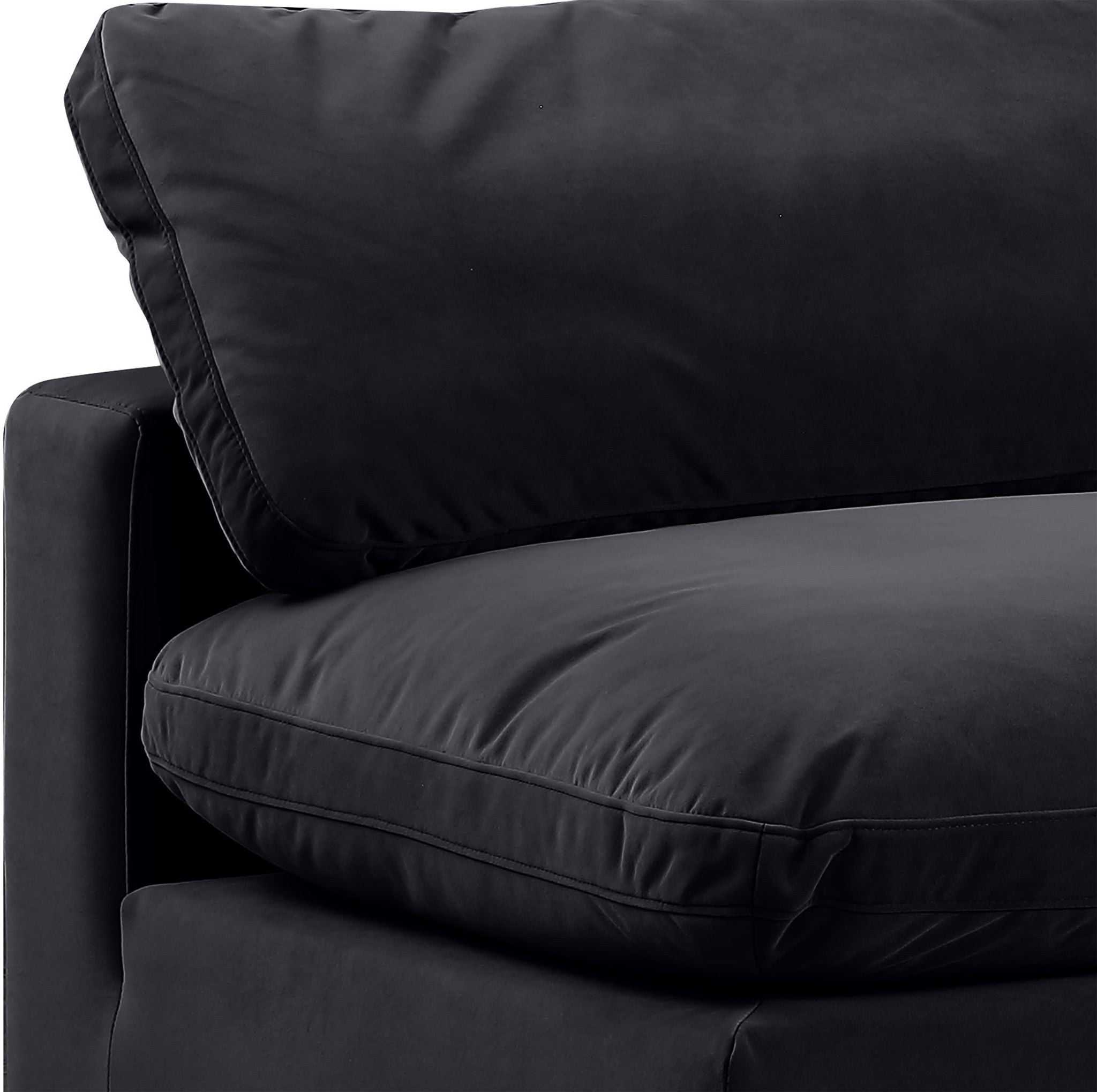 Comfy - Velvet Modular Armless Sofa 2 Seats
