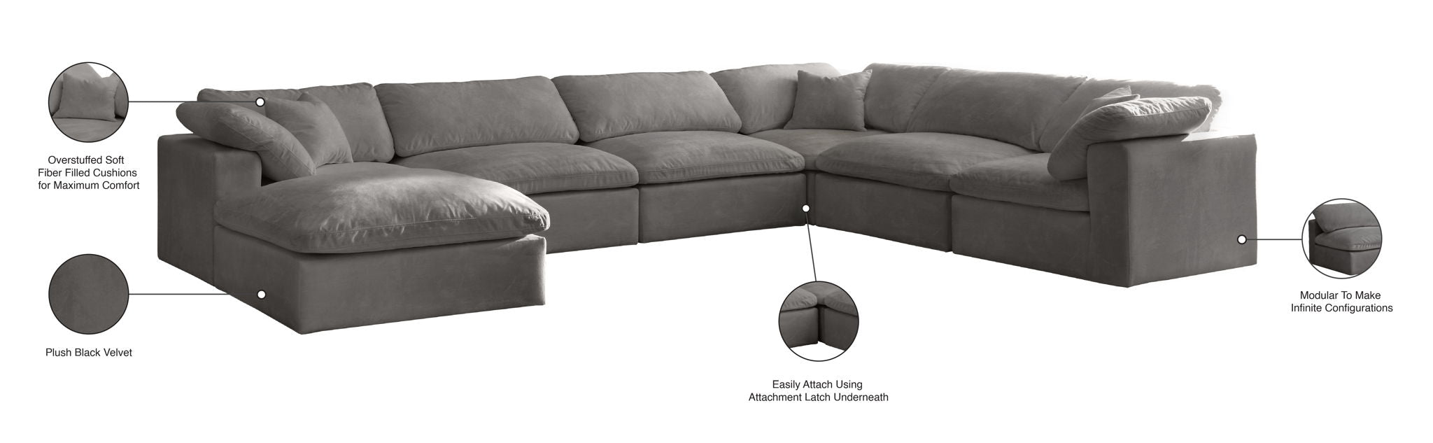 Cozy - 7 Piece Modular Sectional