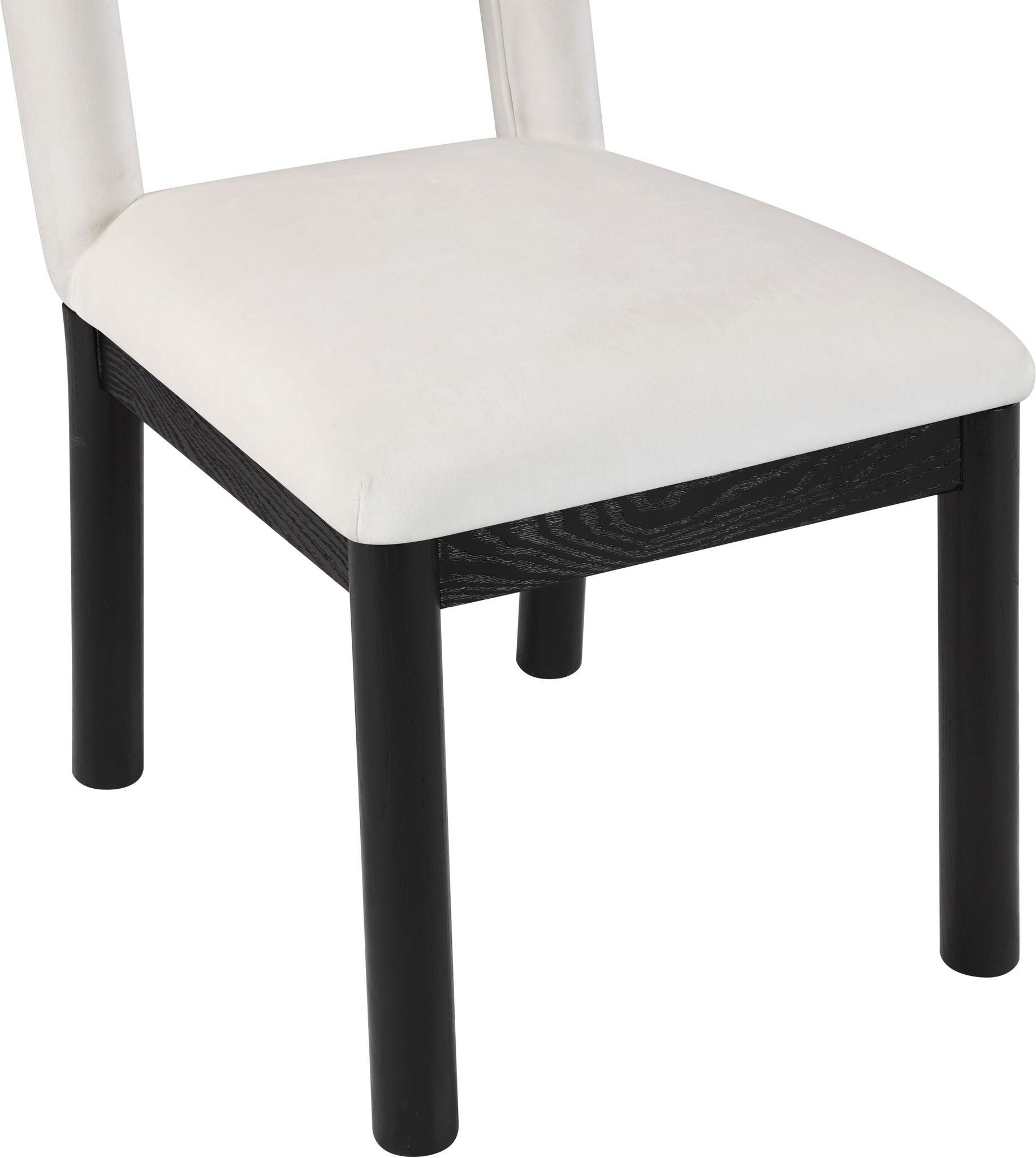 Conrad - Velvet Dining Chair With Black Legs