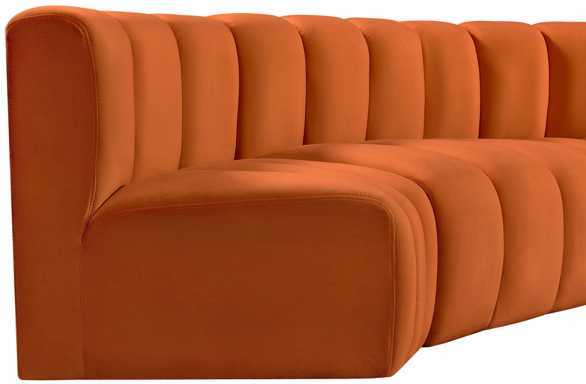 Arc - Velvet Modular U-Shaped Sectional