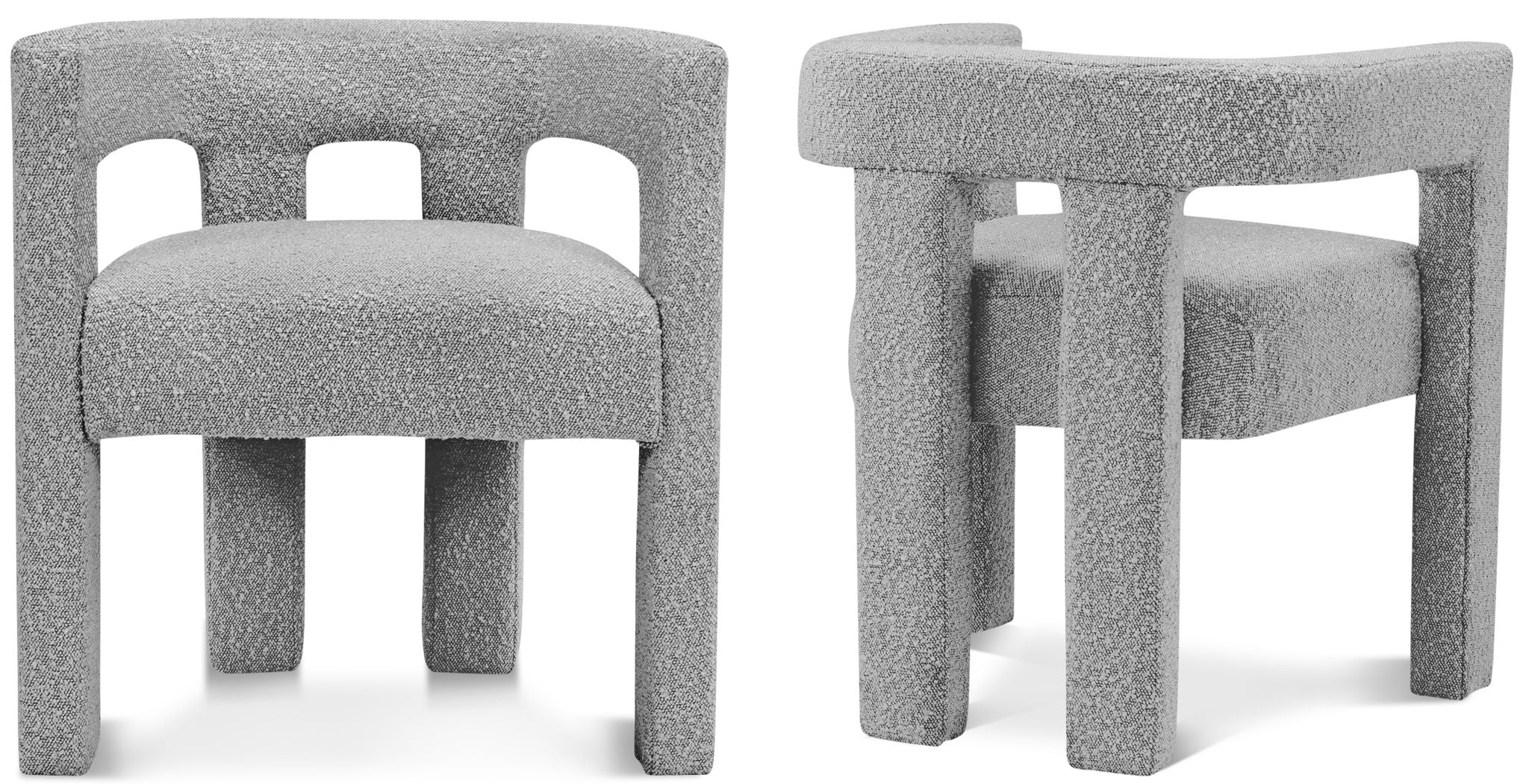 Athena - Boucle Fabric Dining Chair
